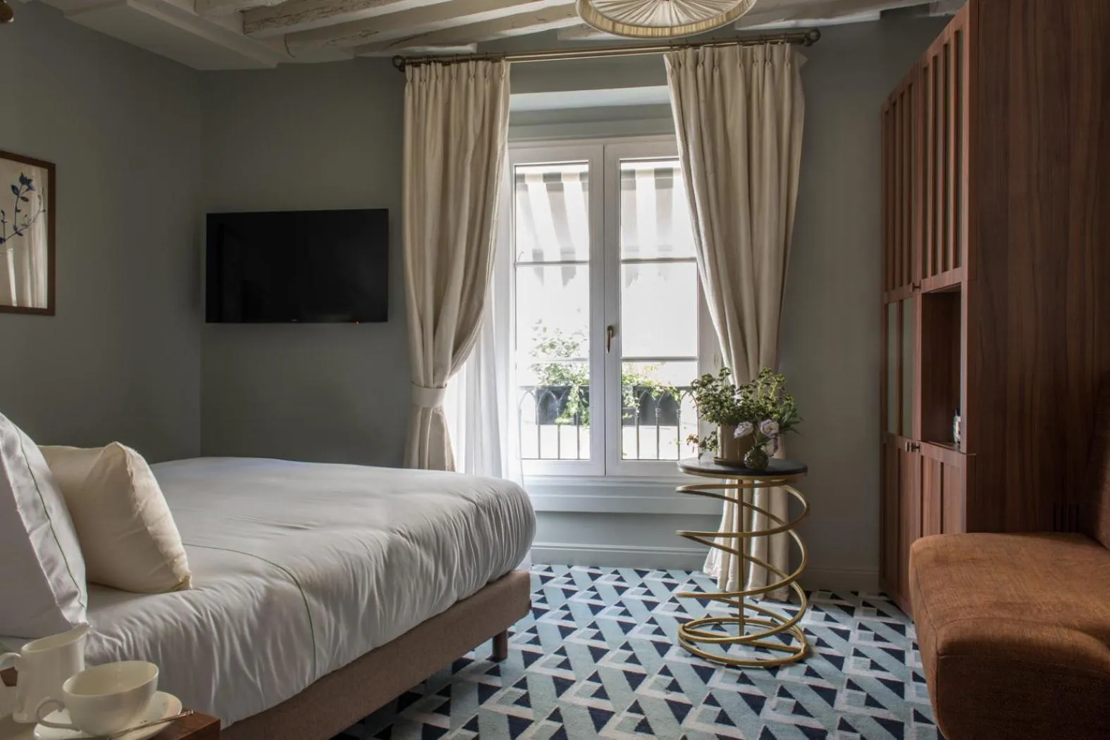 Bed in Hôtel Fougère