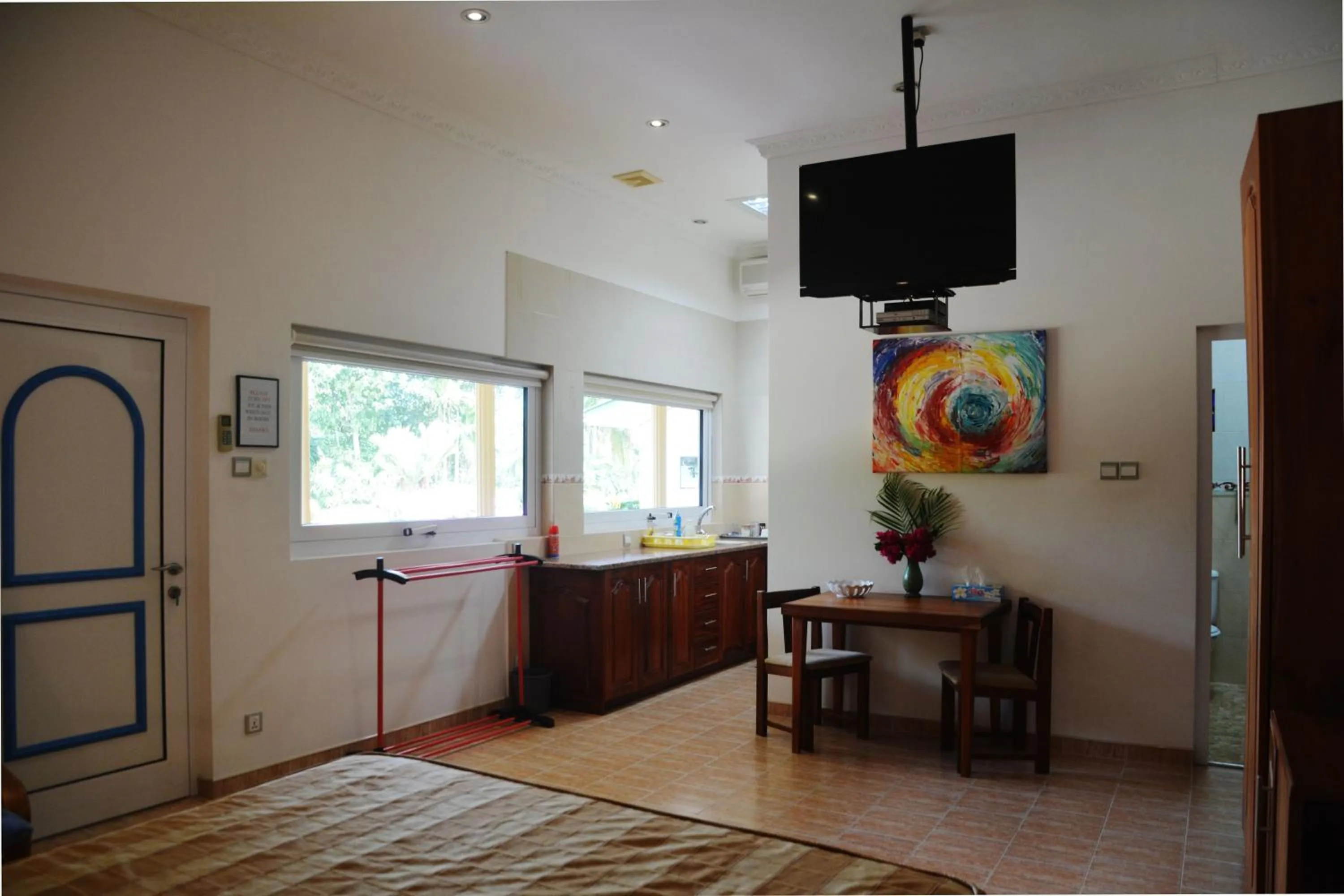 Bed in The Hilltop Boosa