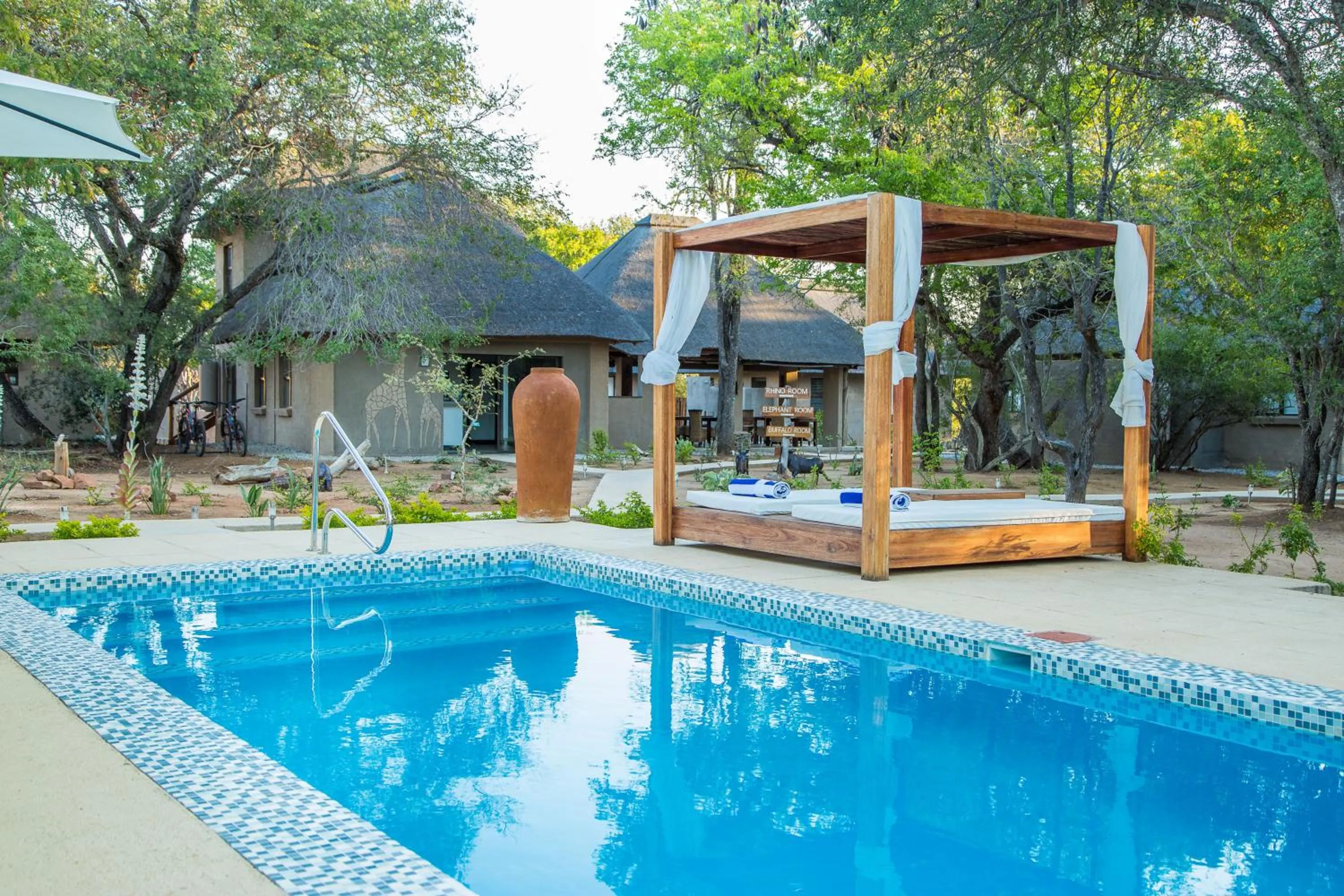 Swimming pool in Bushbaby River Lodge