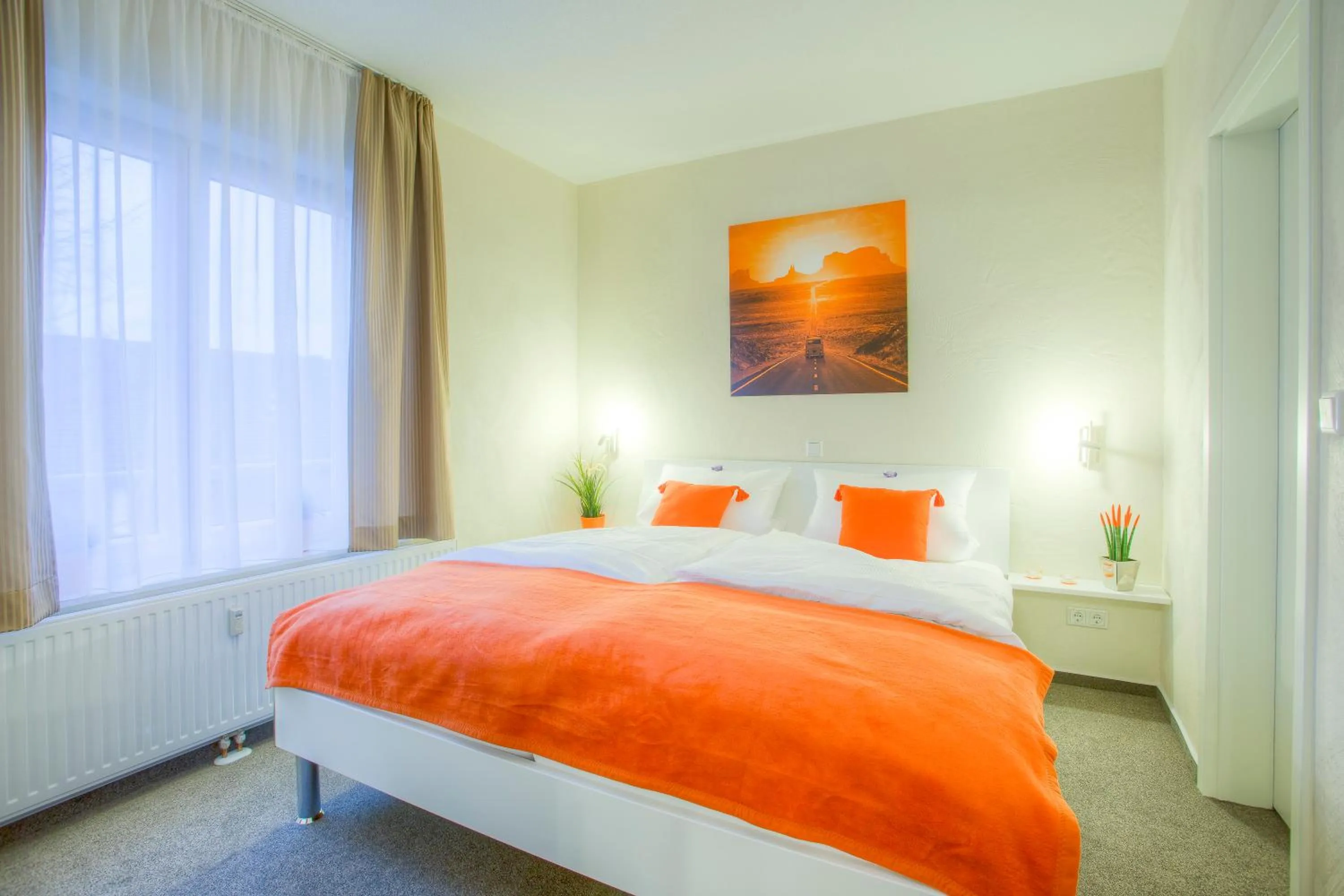 Decorative detail, Bed in Weyher Aparthotel