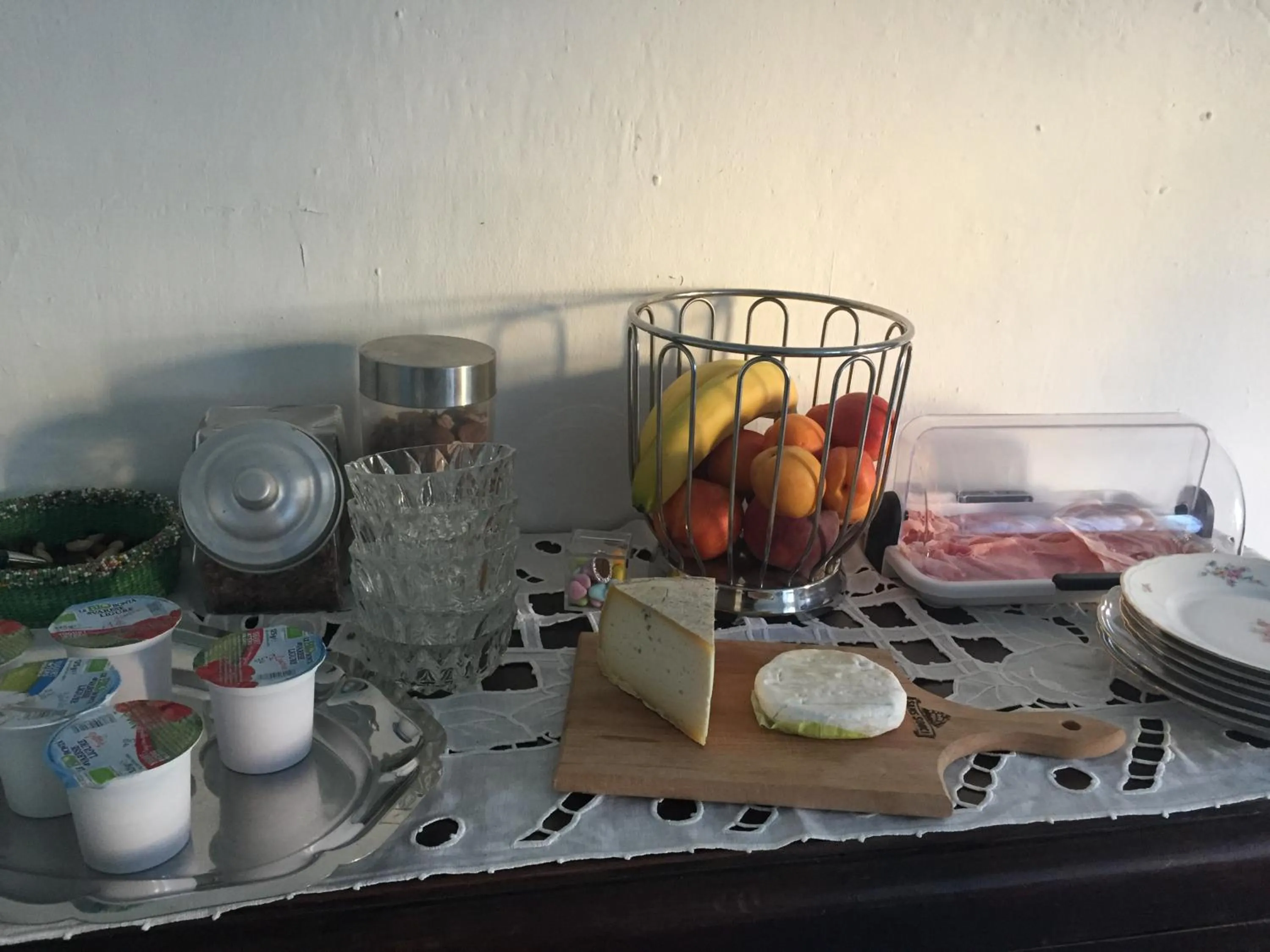 Continental breakfast in Casa La Preziosa