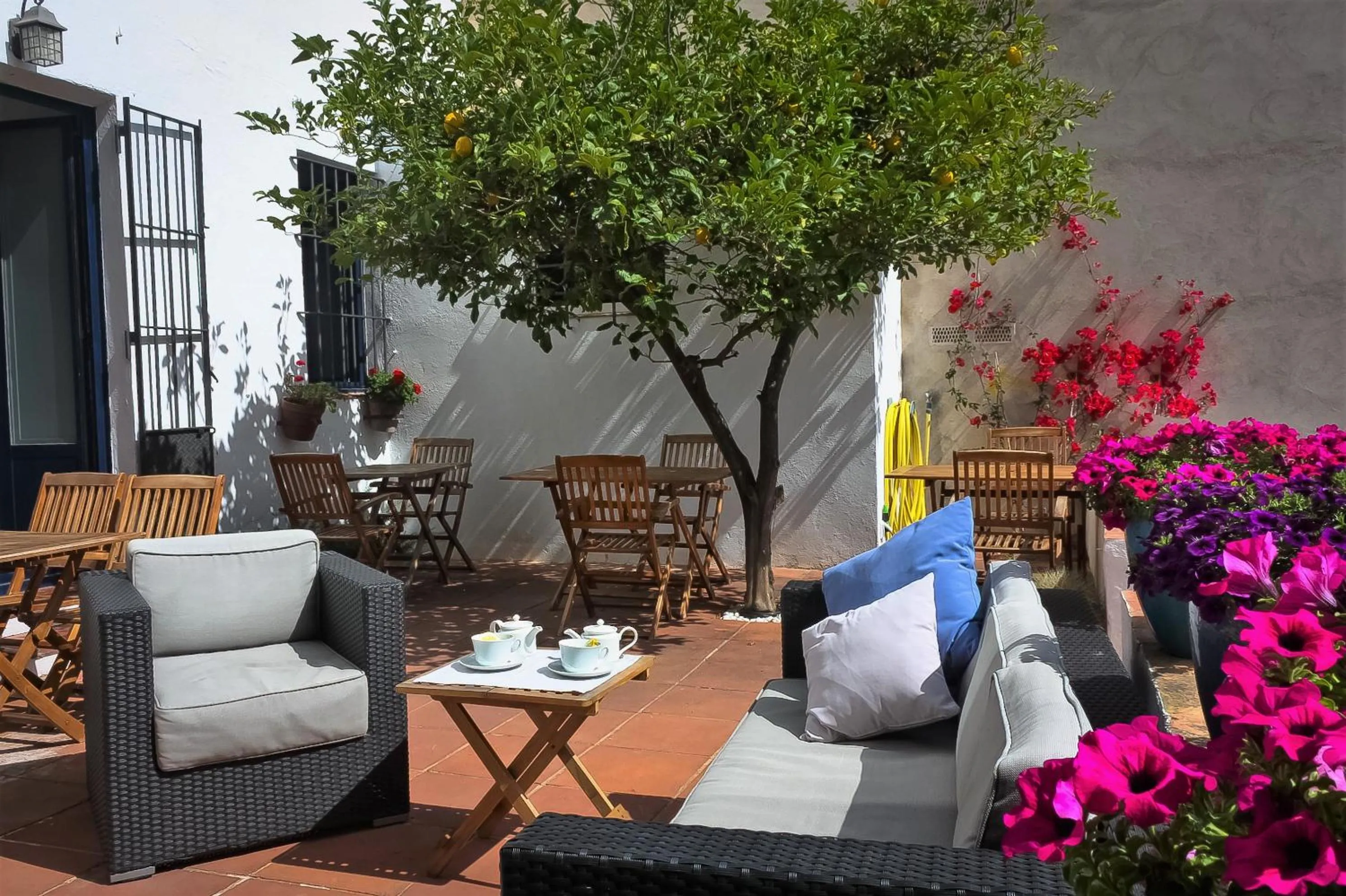 Patio in Hotel Casa Calella