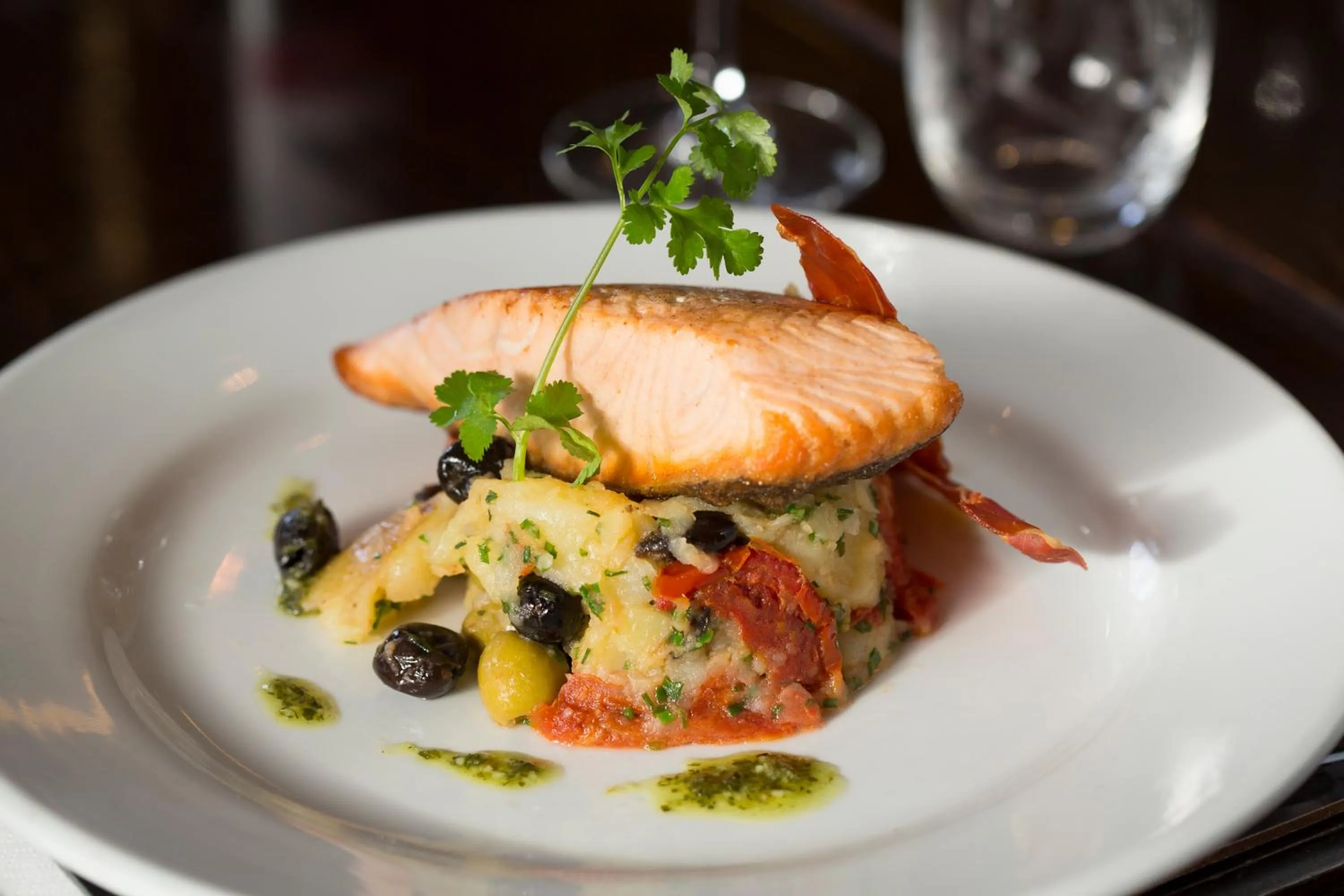 Food close-up in The Horseshoe Country Inn