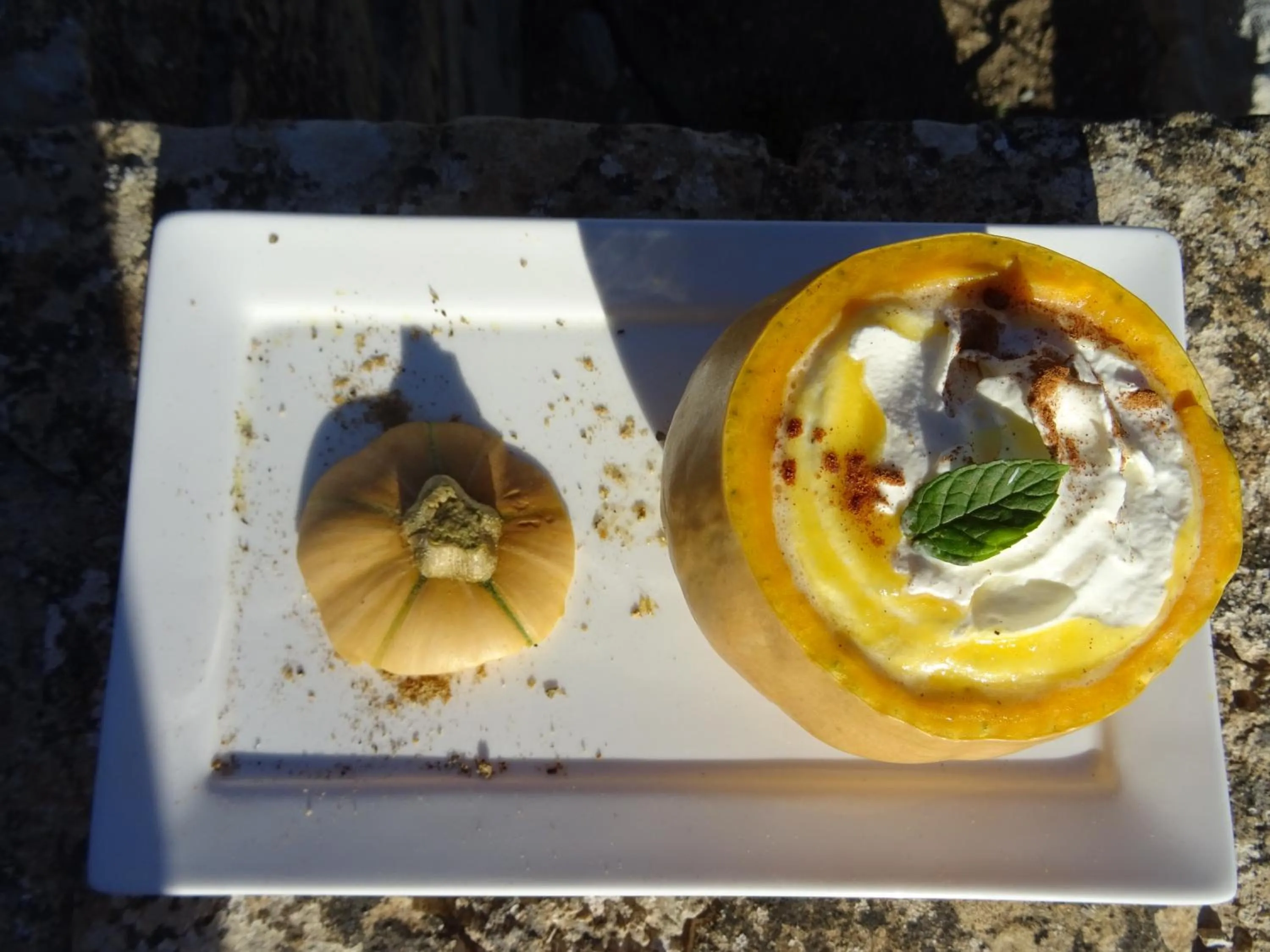 Food close-up in Les Jardins d'Eleusis