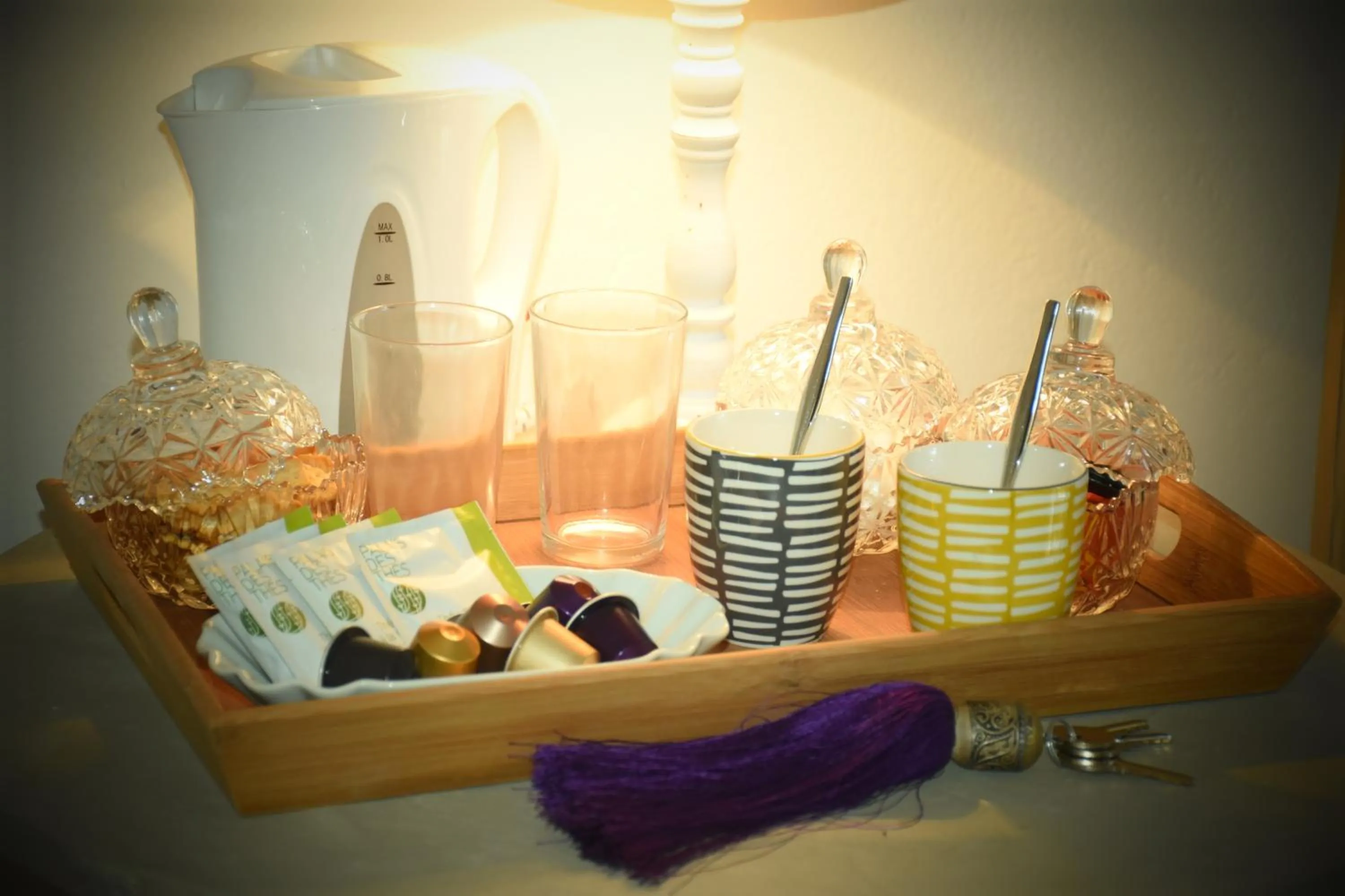 Food and drinks in Les Jardins d'Eleusis