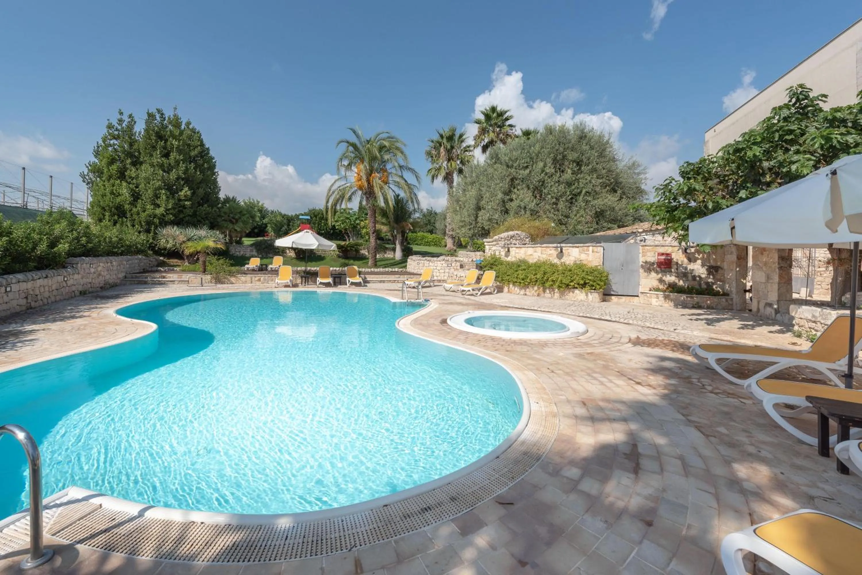 Pool view in Relais Torre Marabino