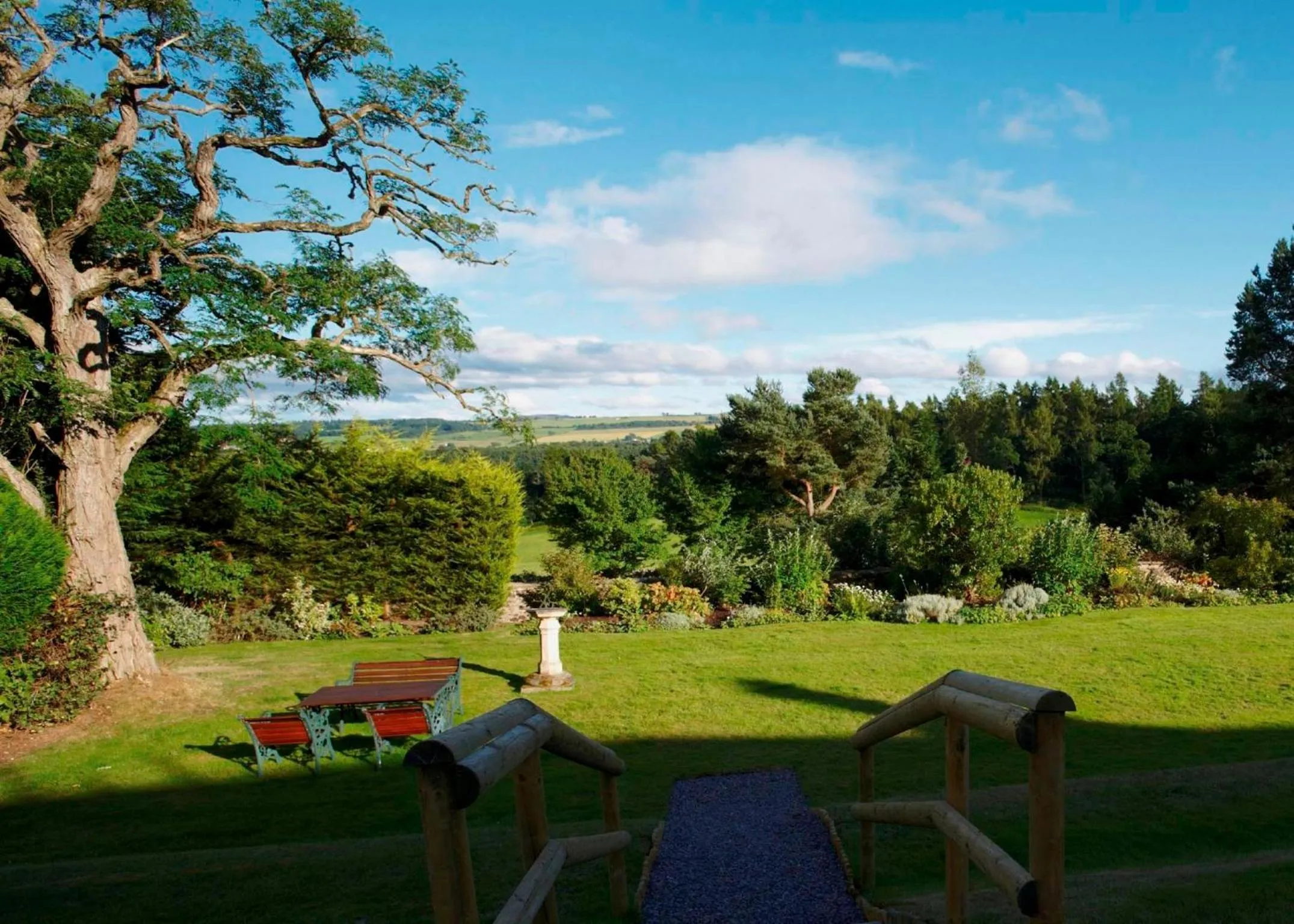 Garden in Loch Ness Country House Hotel