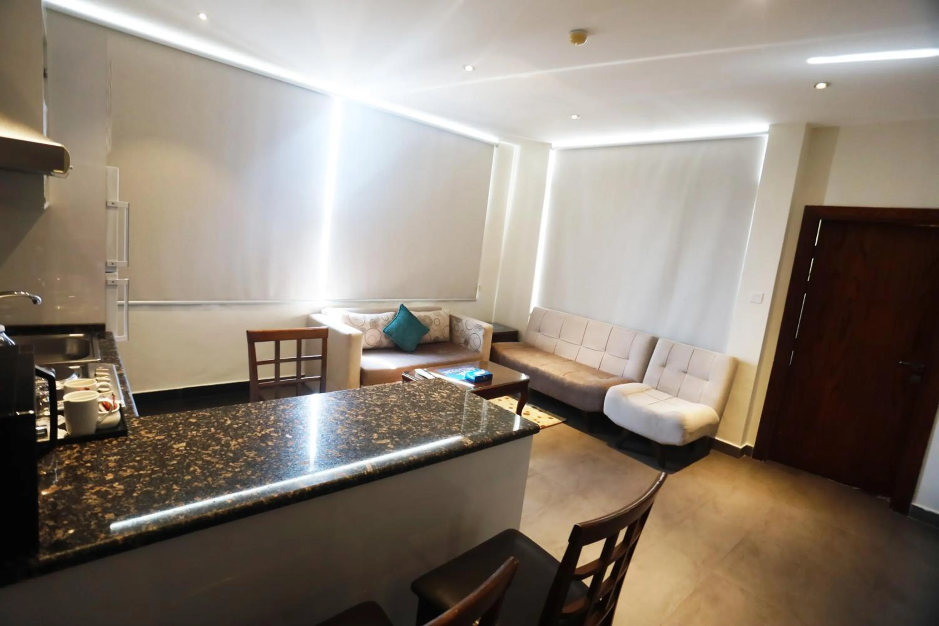 Seating area in Naylover Hotel Suites