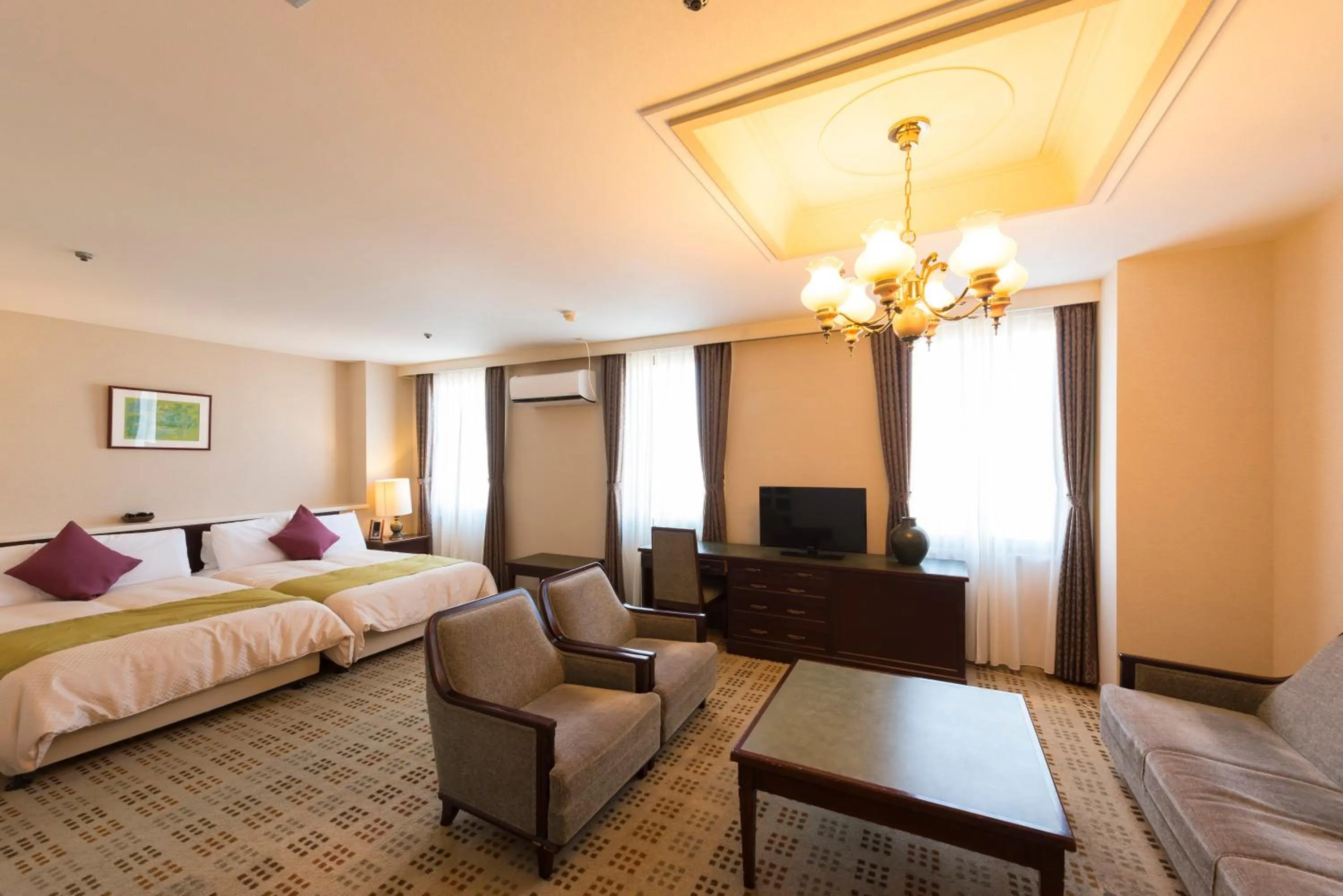 Bed in Sky Hotel Uozu