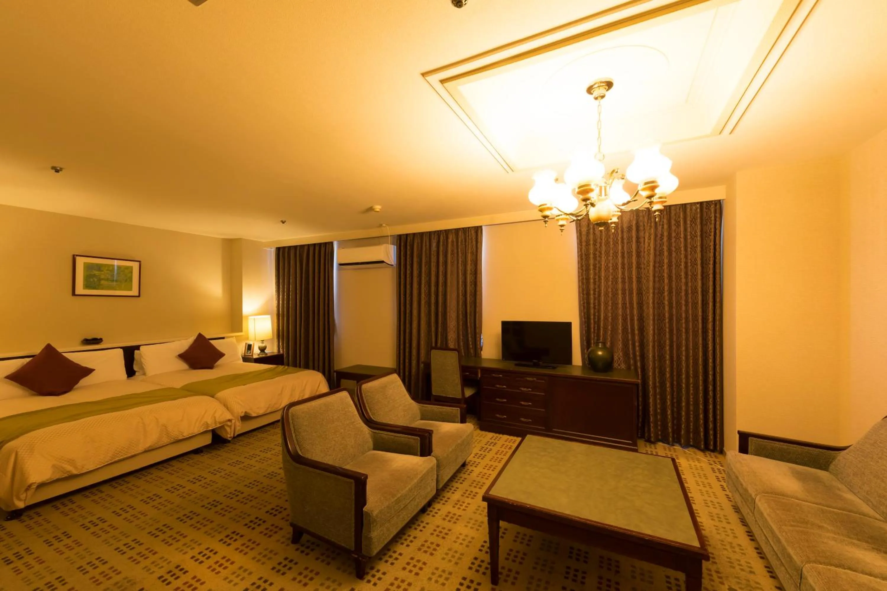 Bed in Sky Hotel Uozu