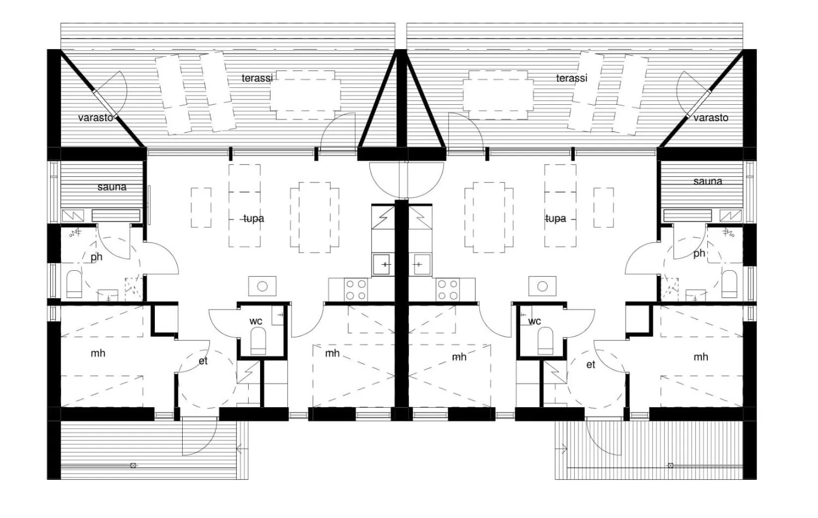 Floor plan in Nallikari Seaside Villas