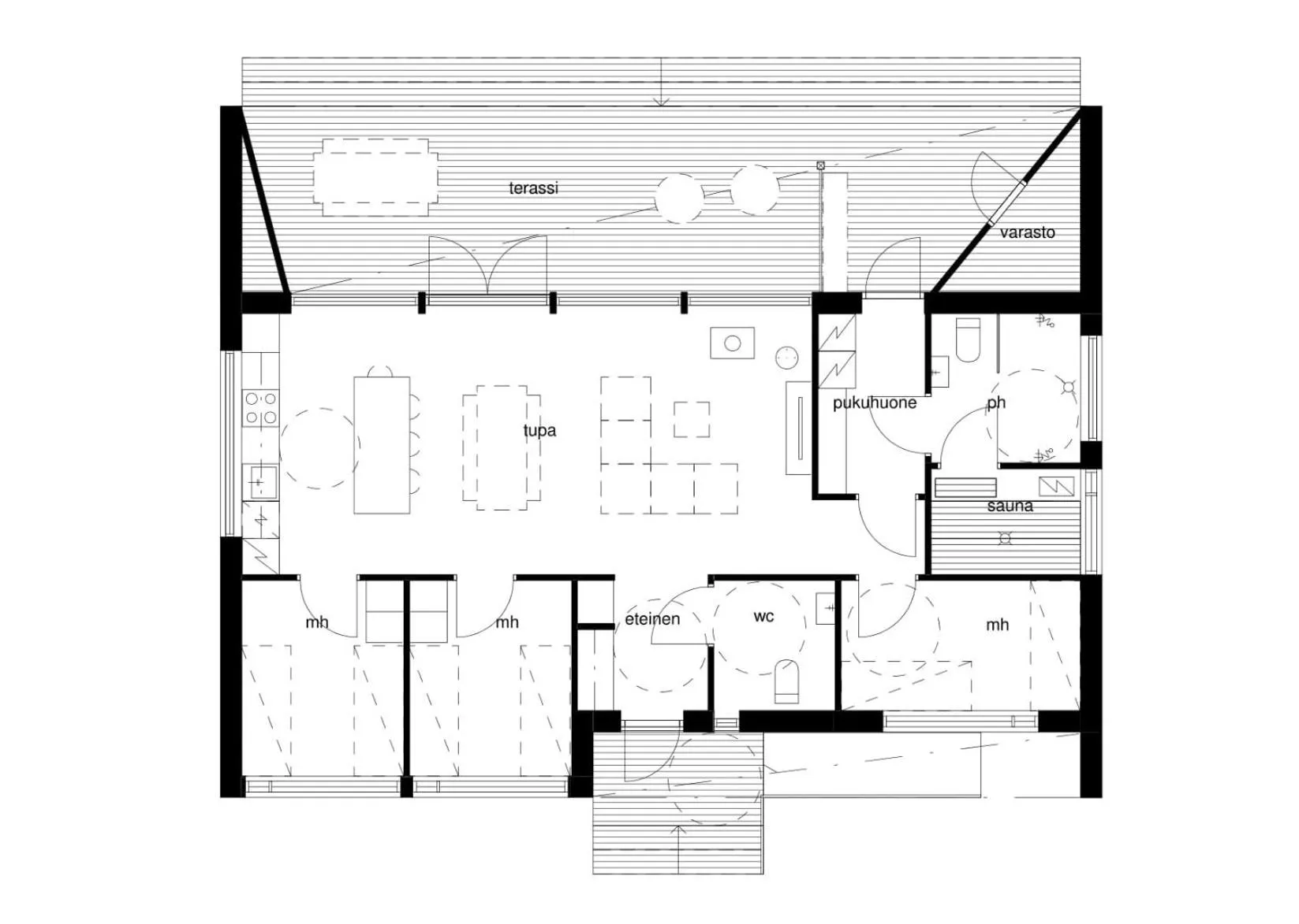 Floor plan in Nallikari Seaside Villas