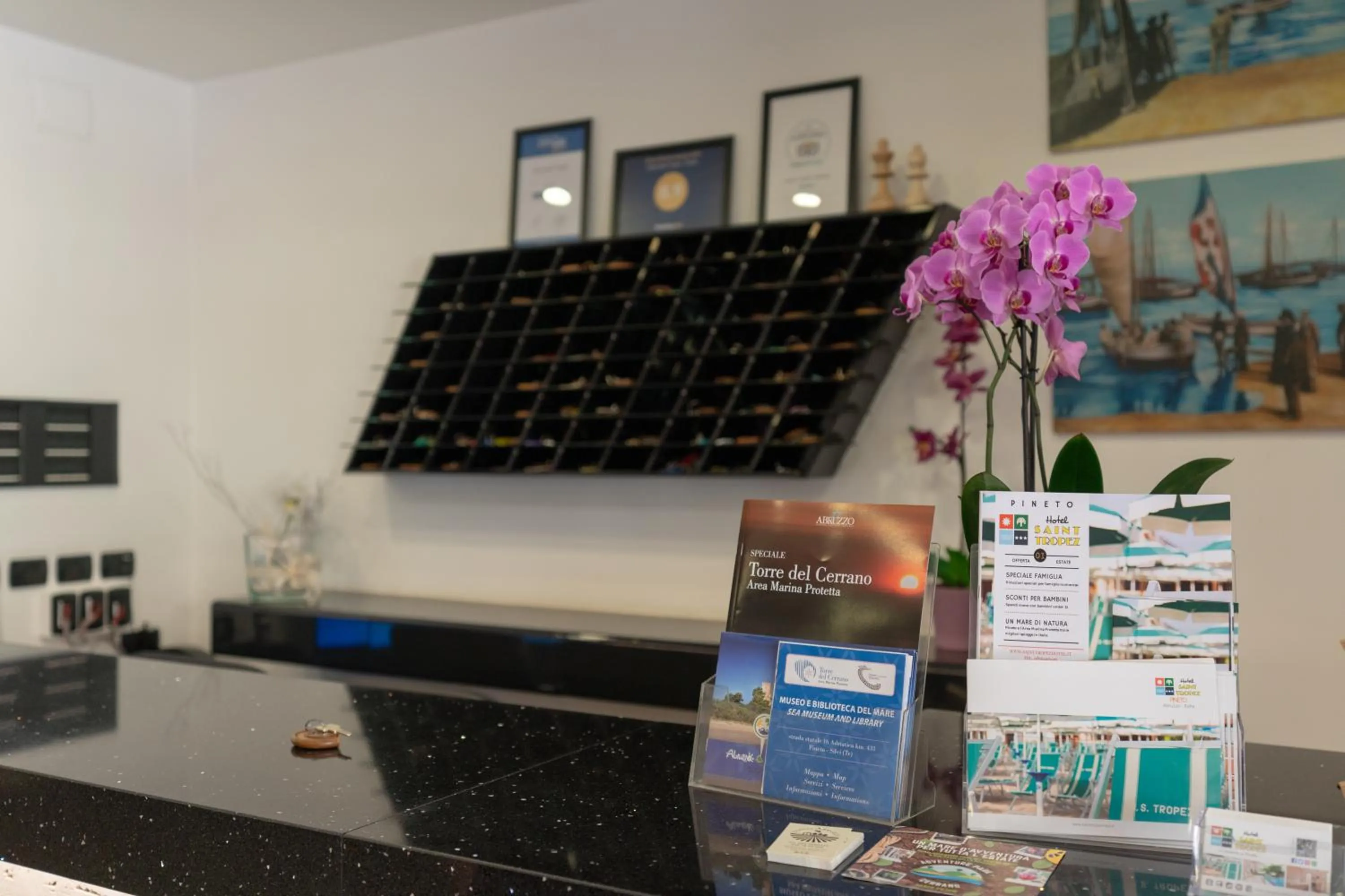 Lobby or reception in Hotel Saint Tropez - Pineto