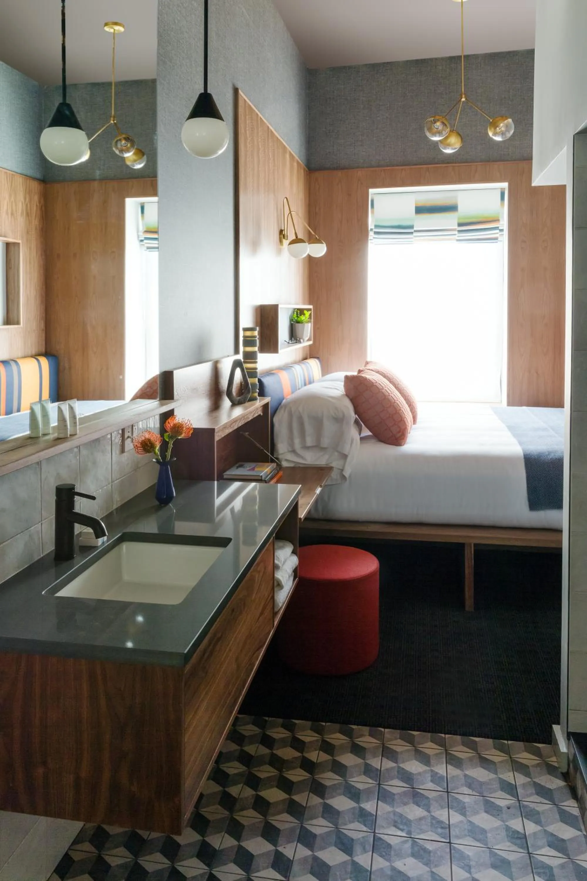 Decorative detail, Bed in The Hotel Salem