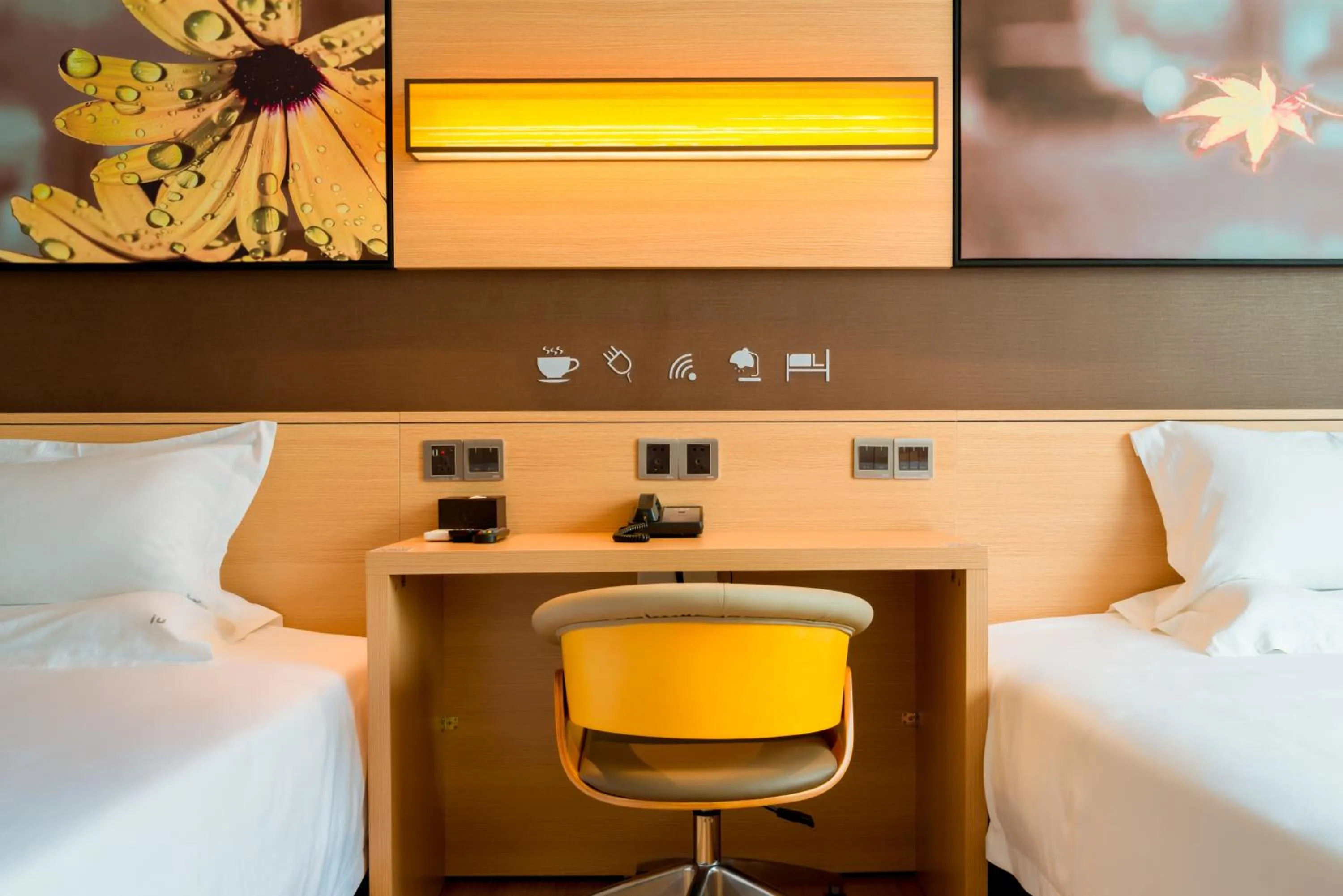 Bed in IU Hotel Shijiazhuang Southwest Gaojiao District Hongqi Street