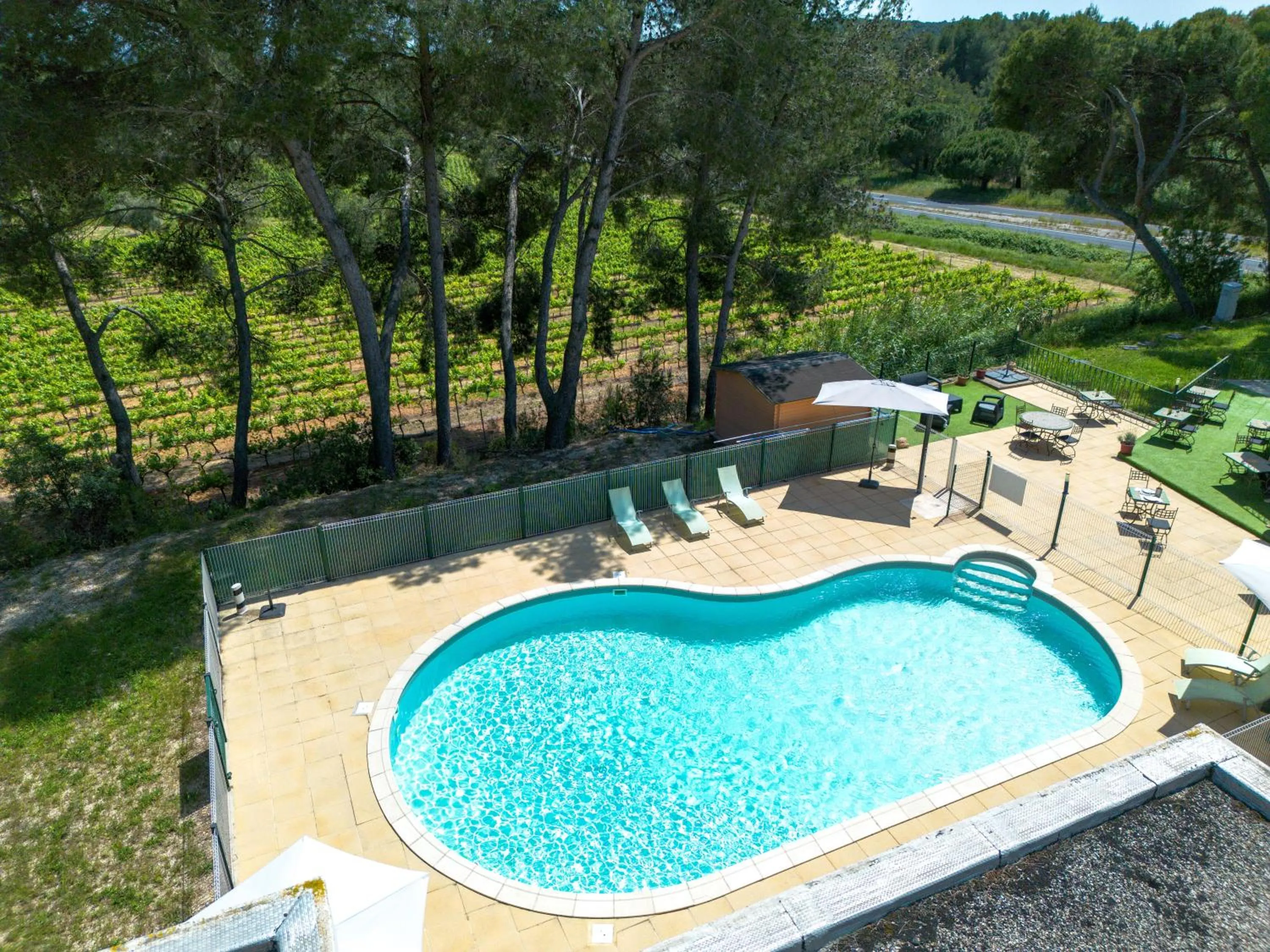 Natural landscape in Hotel Les Rocailles