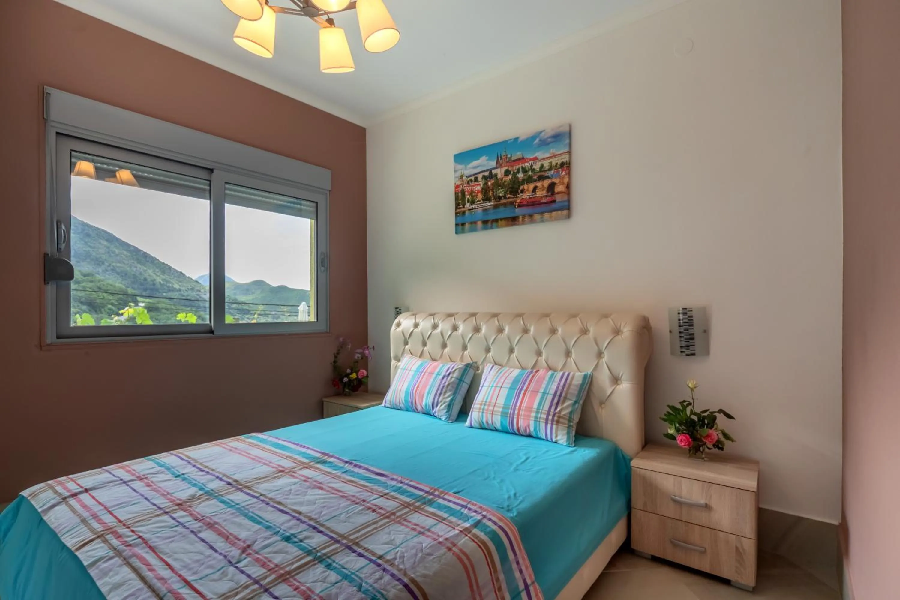 Bedroom, Bed in Villa Montenegrina