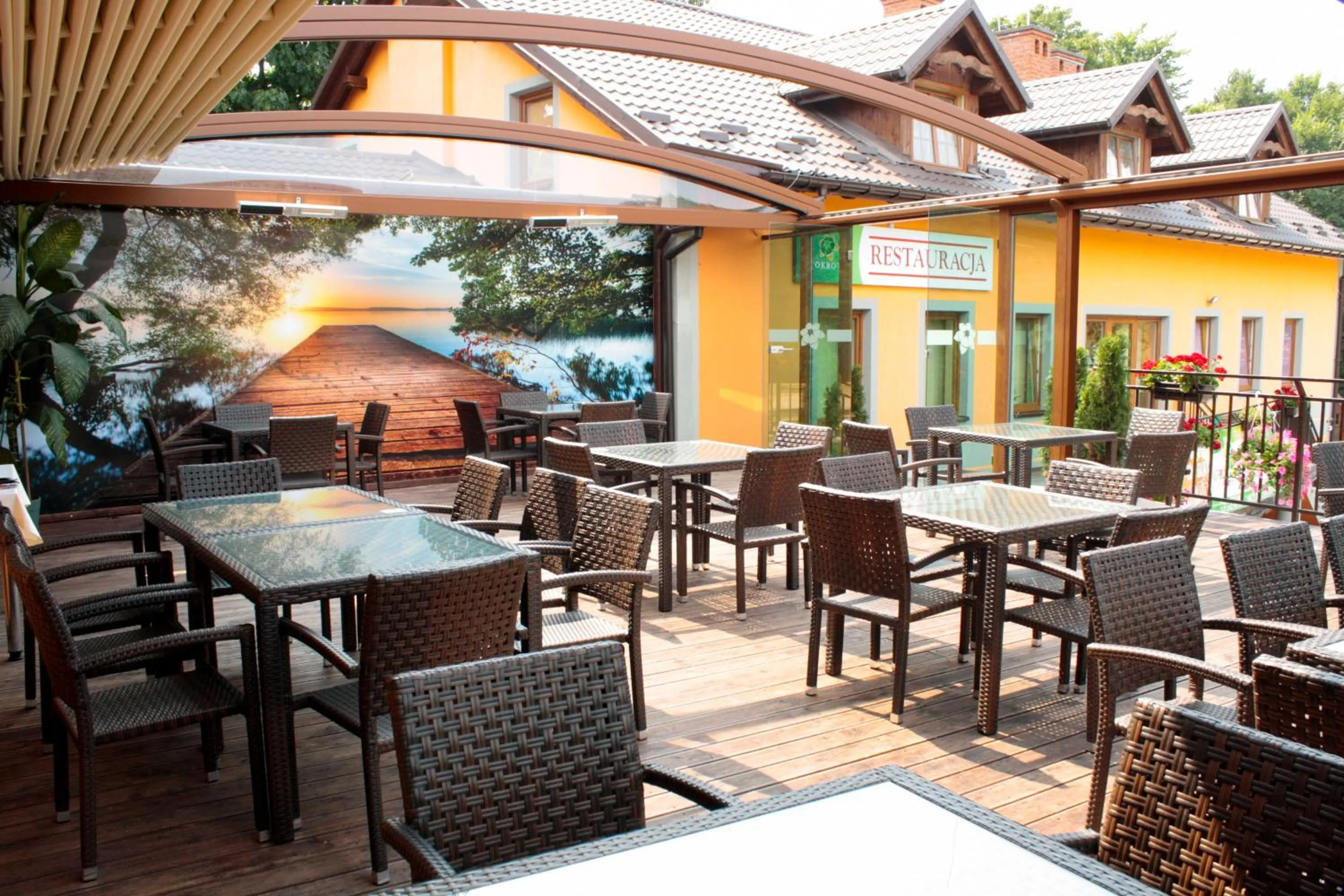 Patio in Zakarczmie Stokrotka