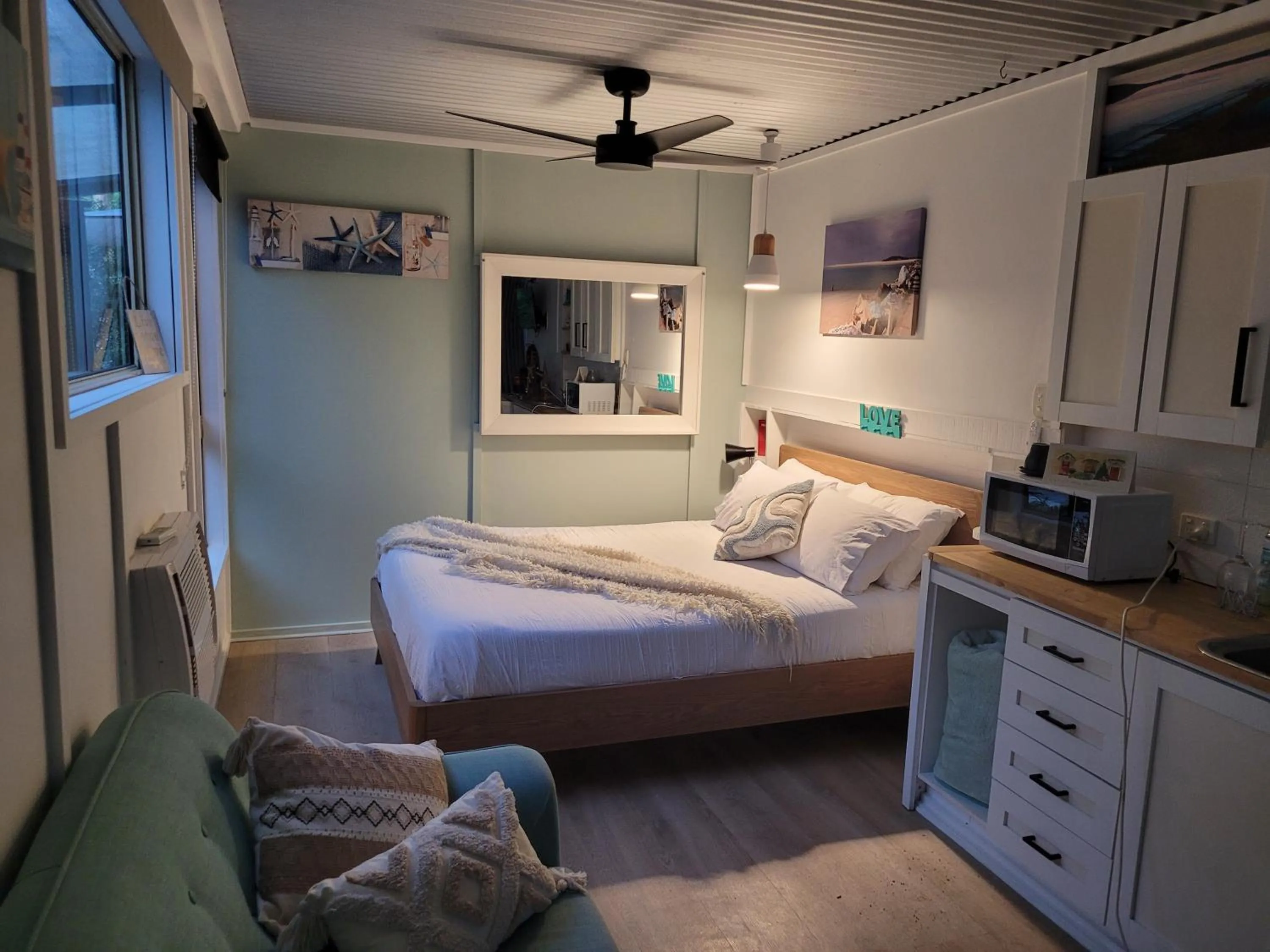 Bed in Forest view bungalow