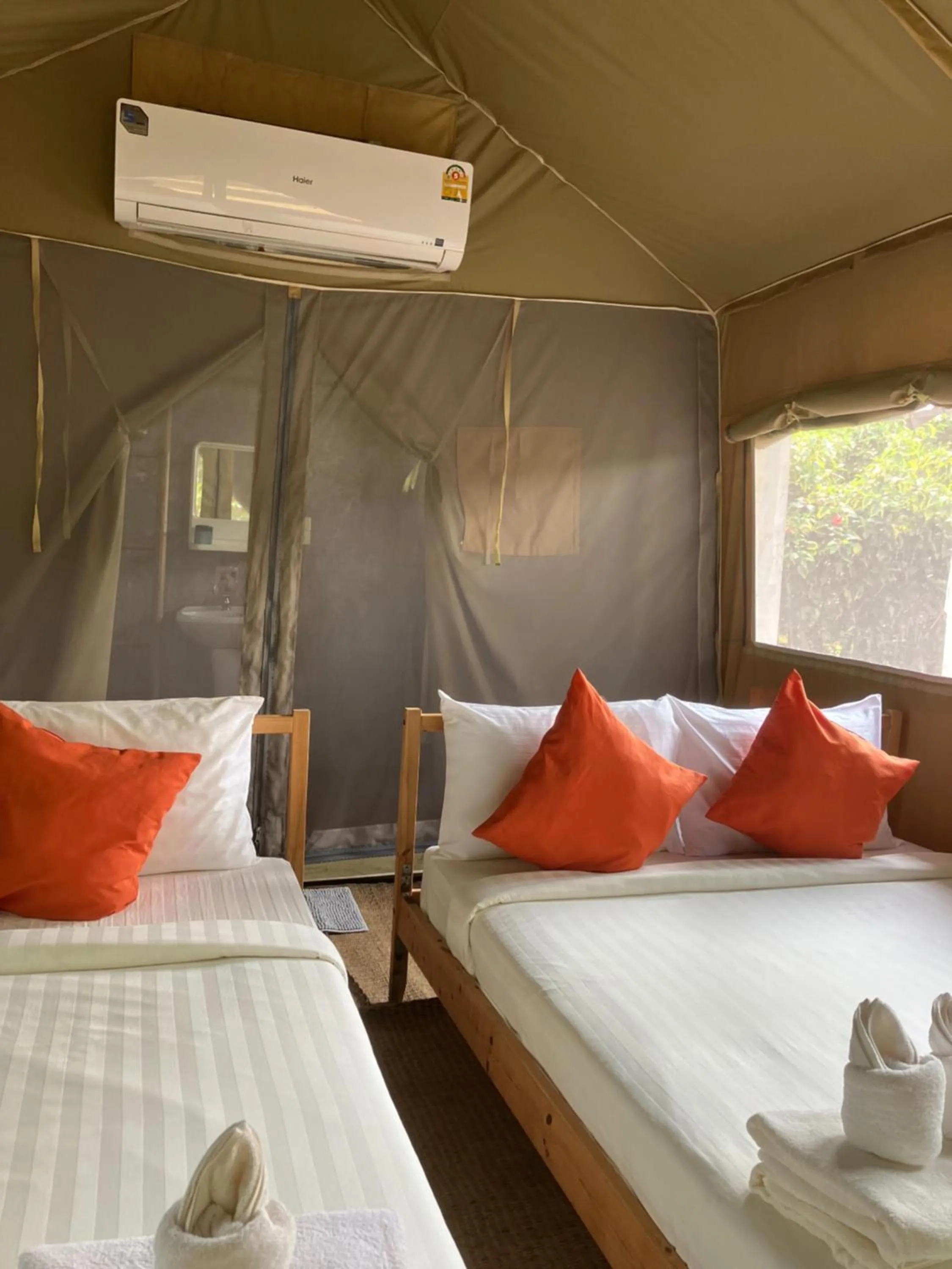 Bed in Naivacha Tent Koh Mak