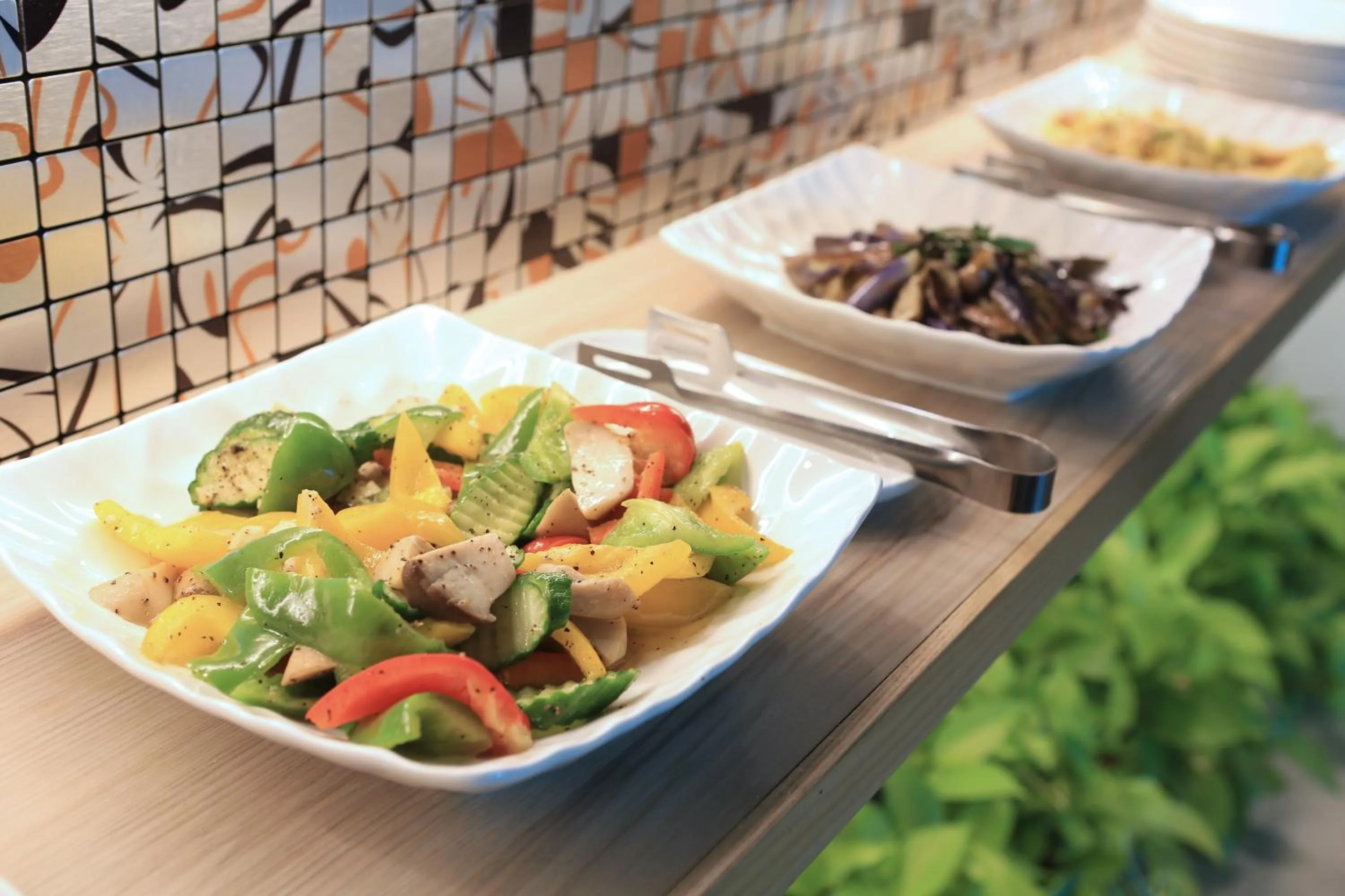 Asian breakfast in Early Summer