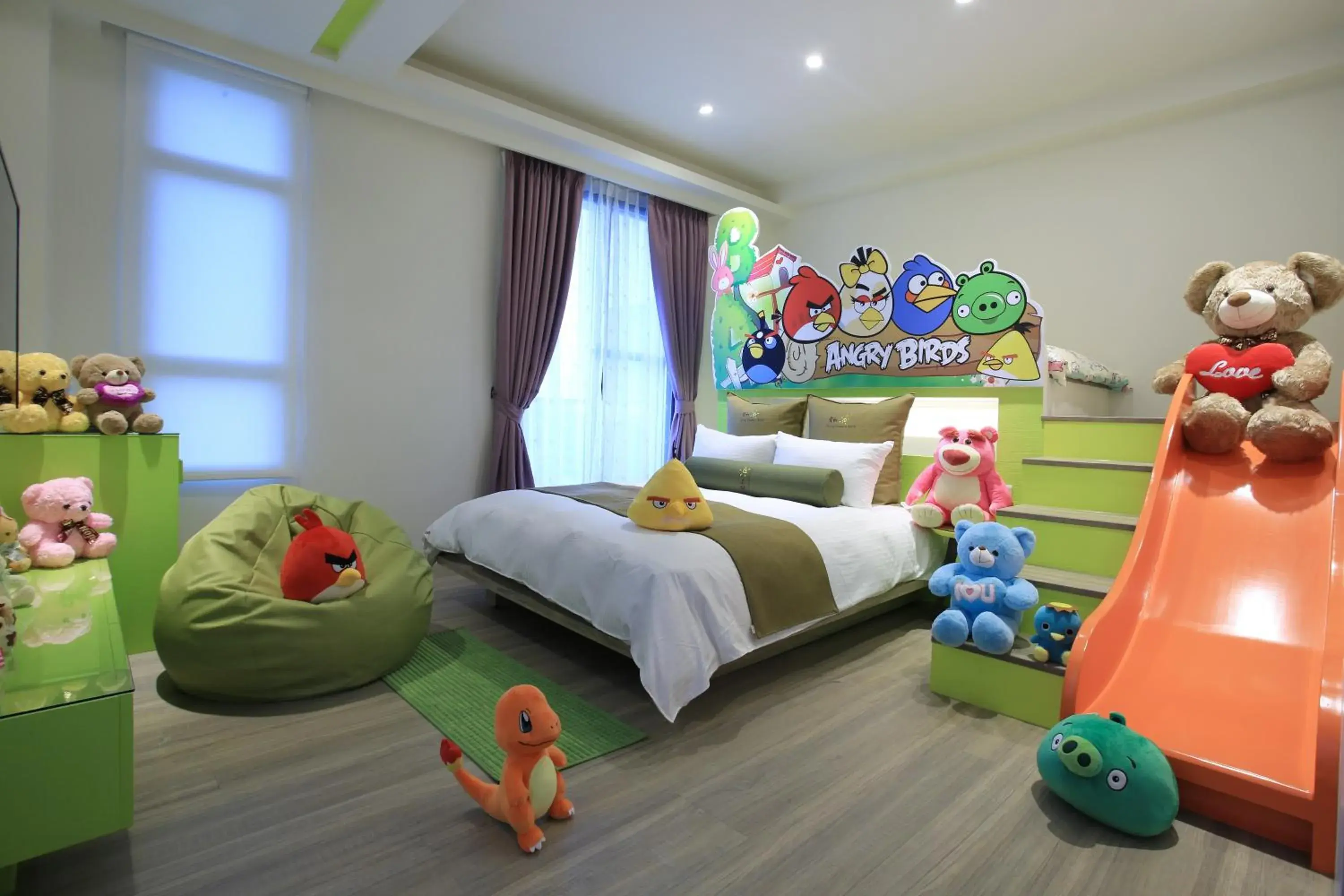 Family Room with Balcony in Early Summer Family Room with Balcony in Early Summer