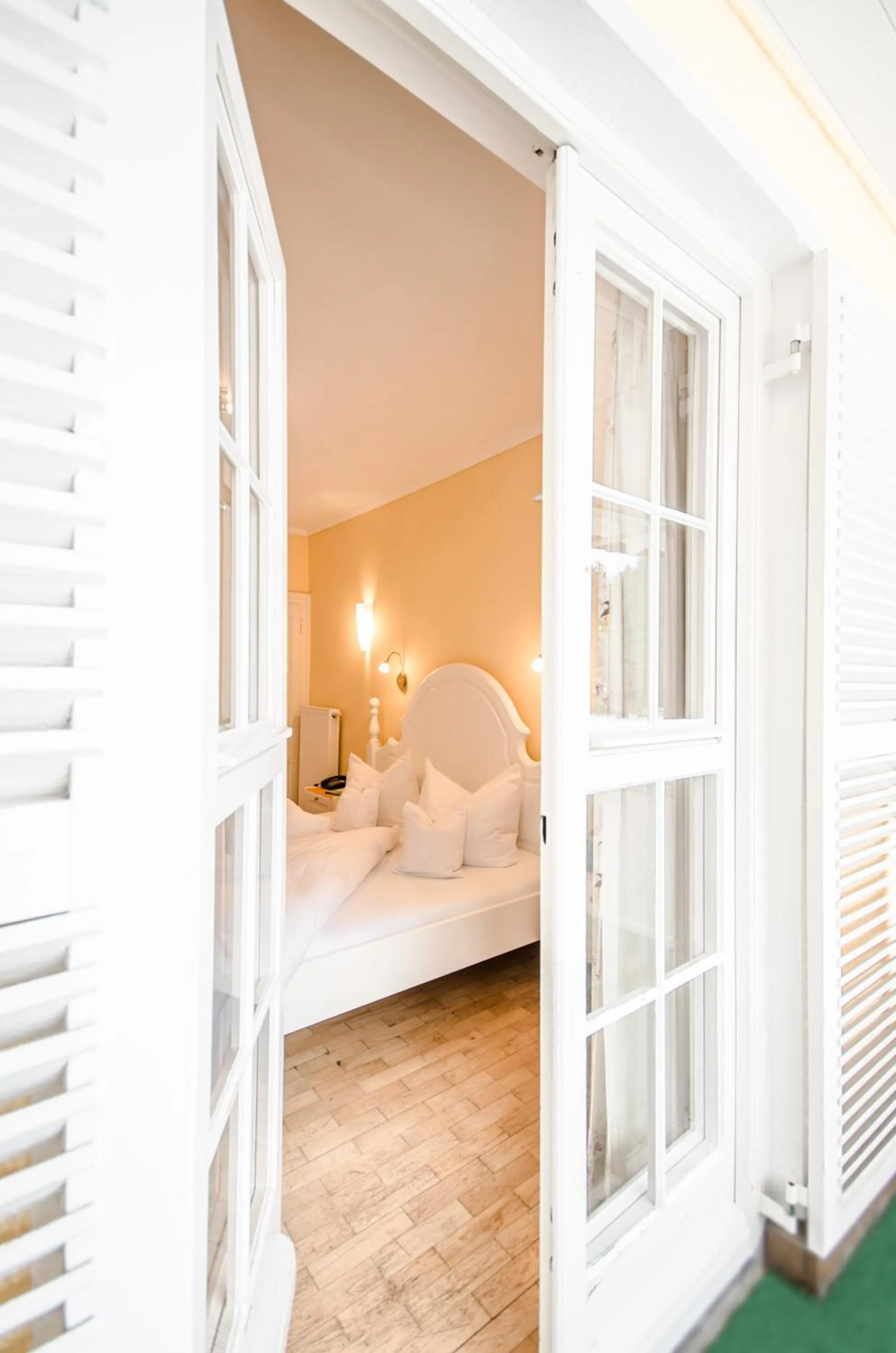 Decorative detail, Bed in Hotel Waldsee