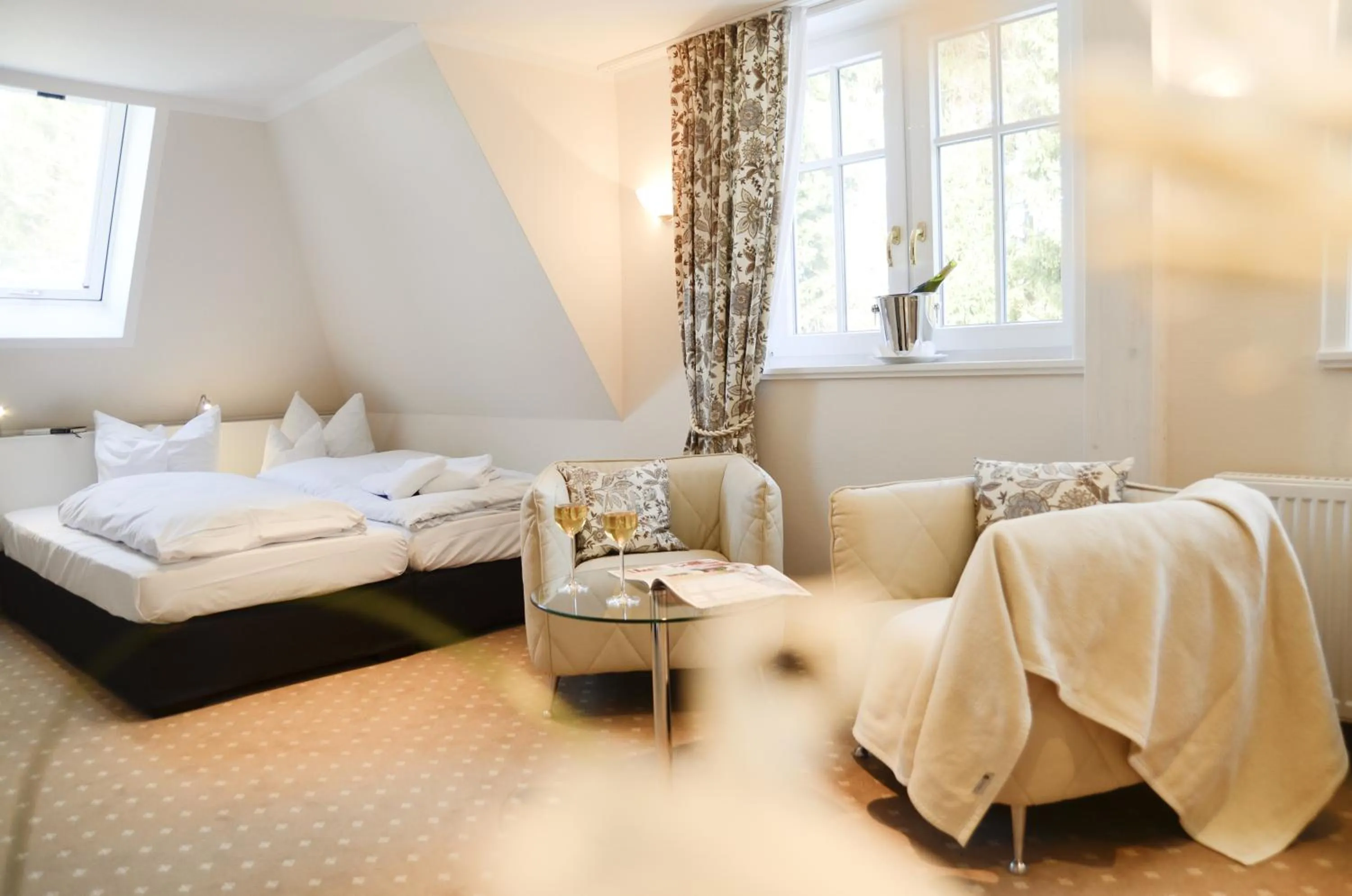 Photo of the whole room, Bed in Hotel Waldsee