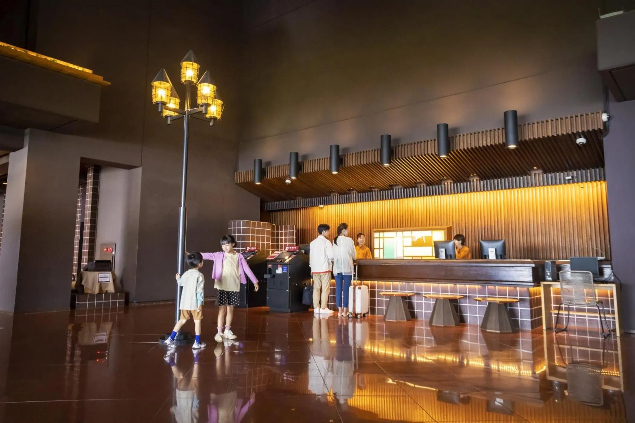 Lobby or reception in Ooedo Onsen Monogatari Hotel Ranpu