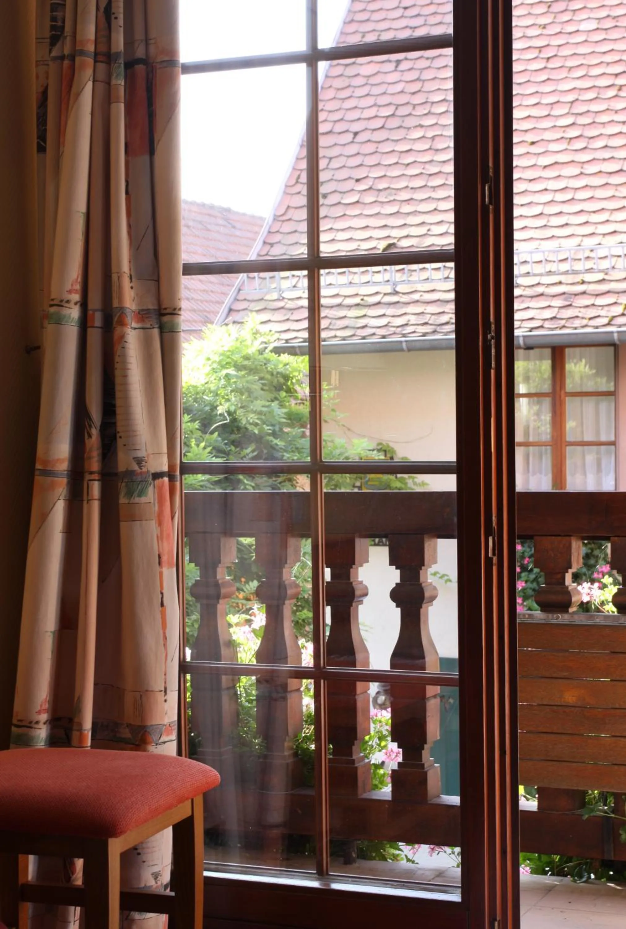 Balcony/Terrace in Logis Hotel Restaurant A L'Etoile