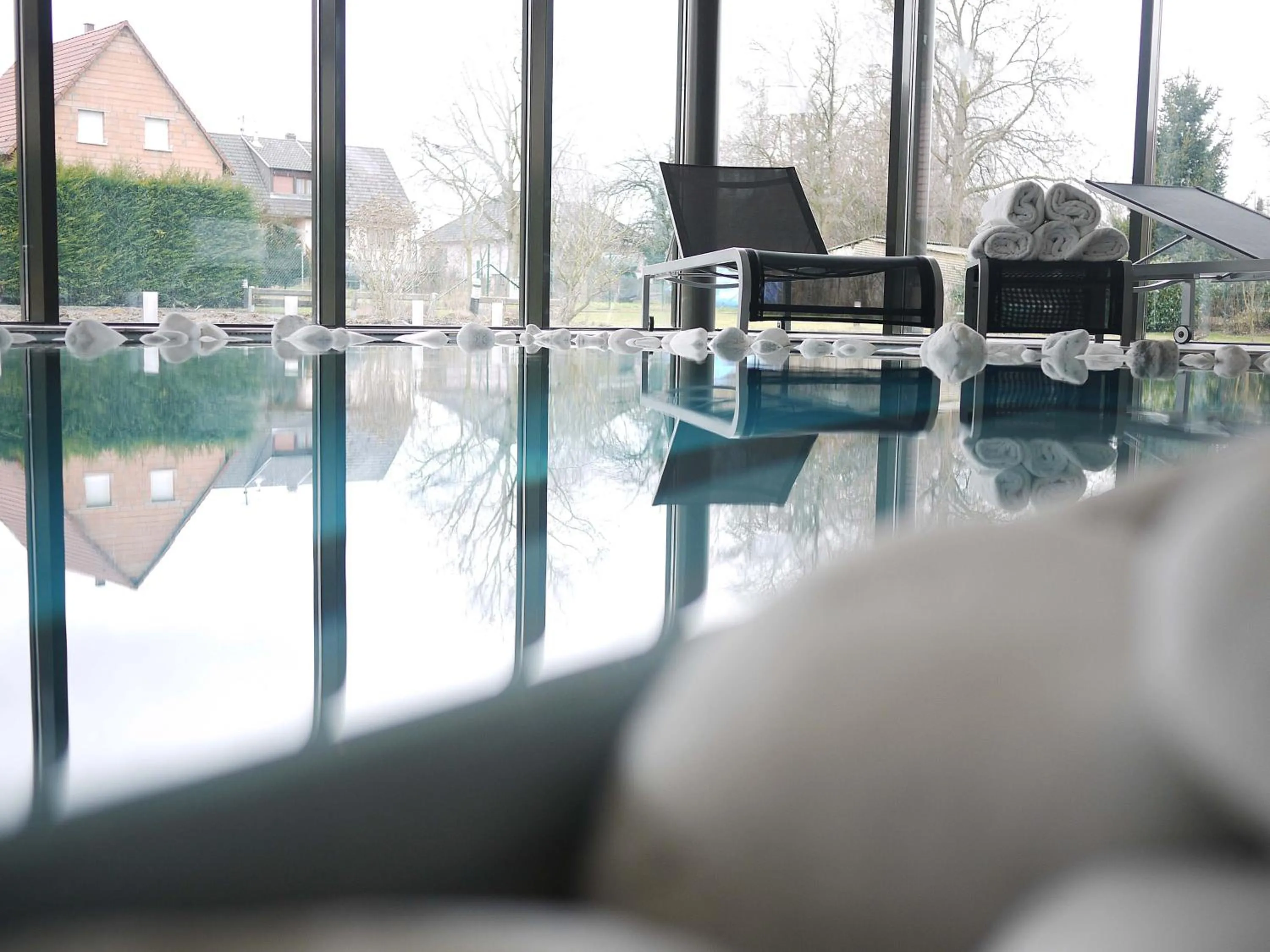 Swimming pool in Logis Hotel Restaurant A L'Etoile