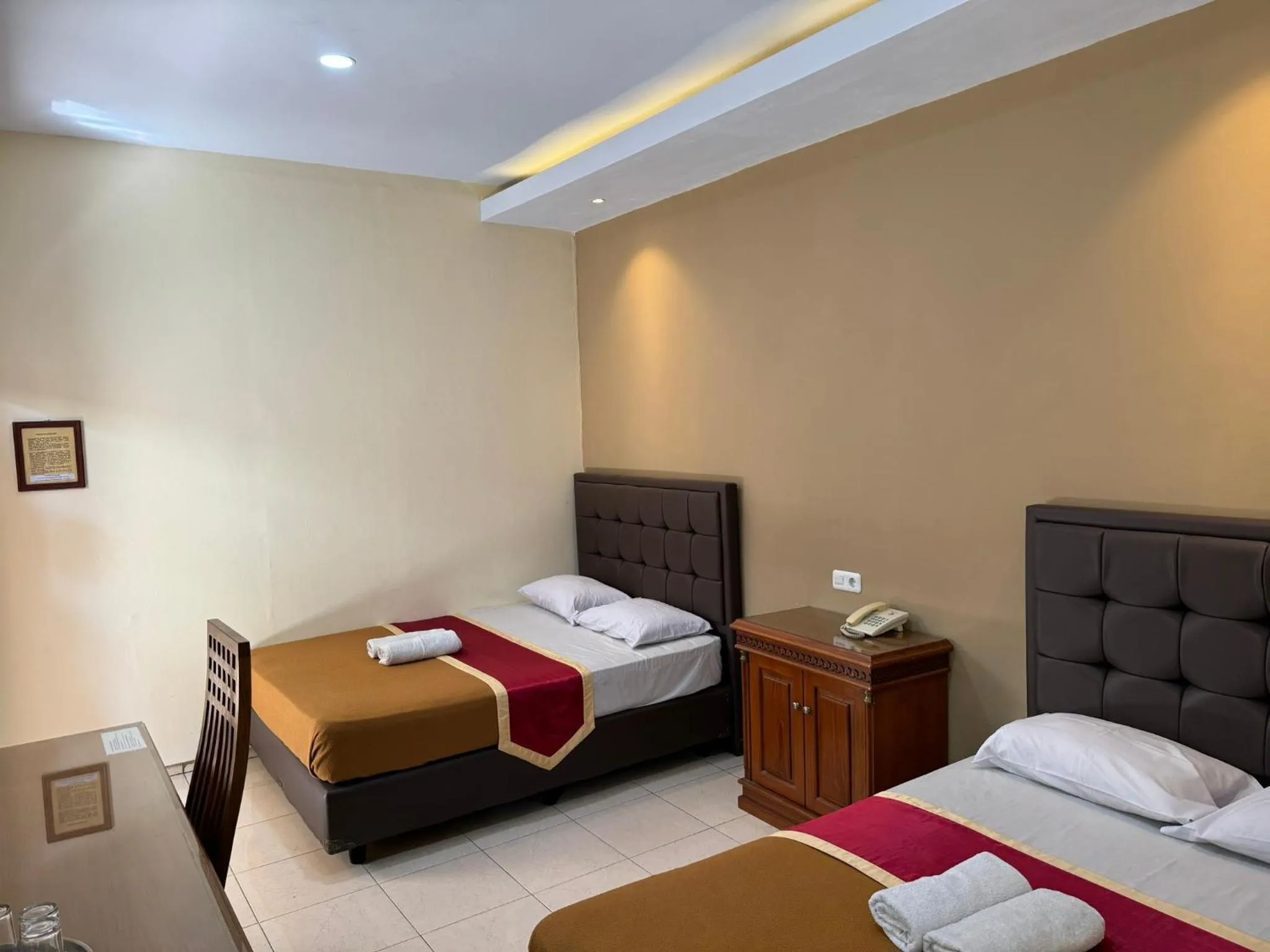 Bed in Hotel Priangan