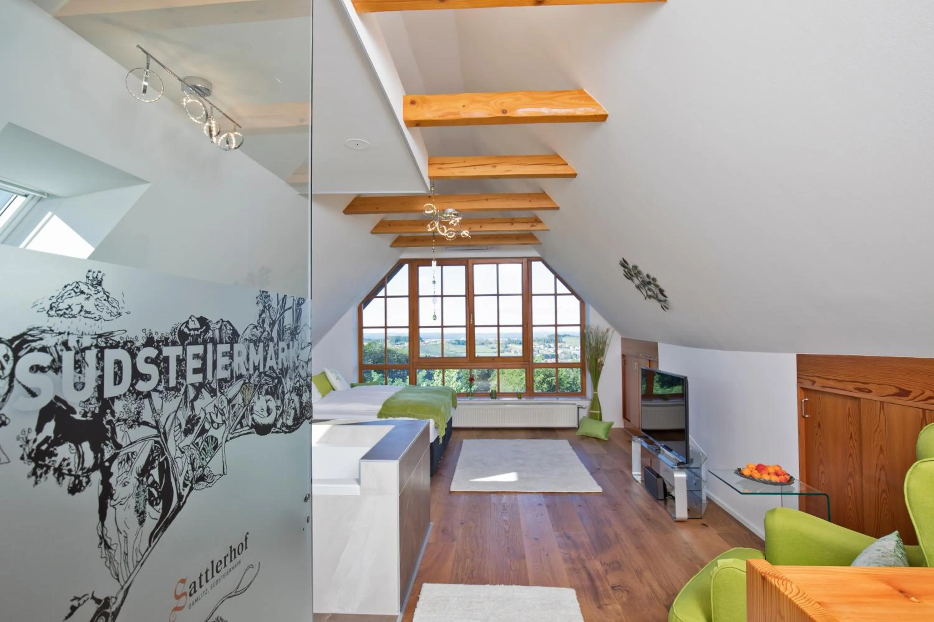 Bedroom in Sattlerhof Genießerhotel & Weingut