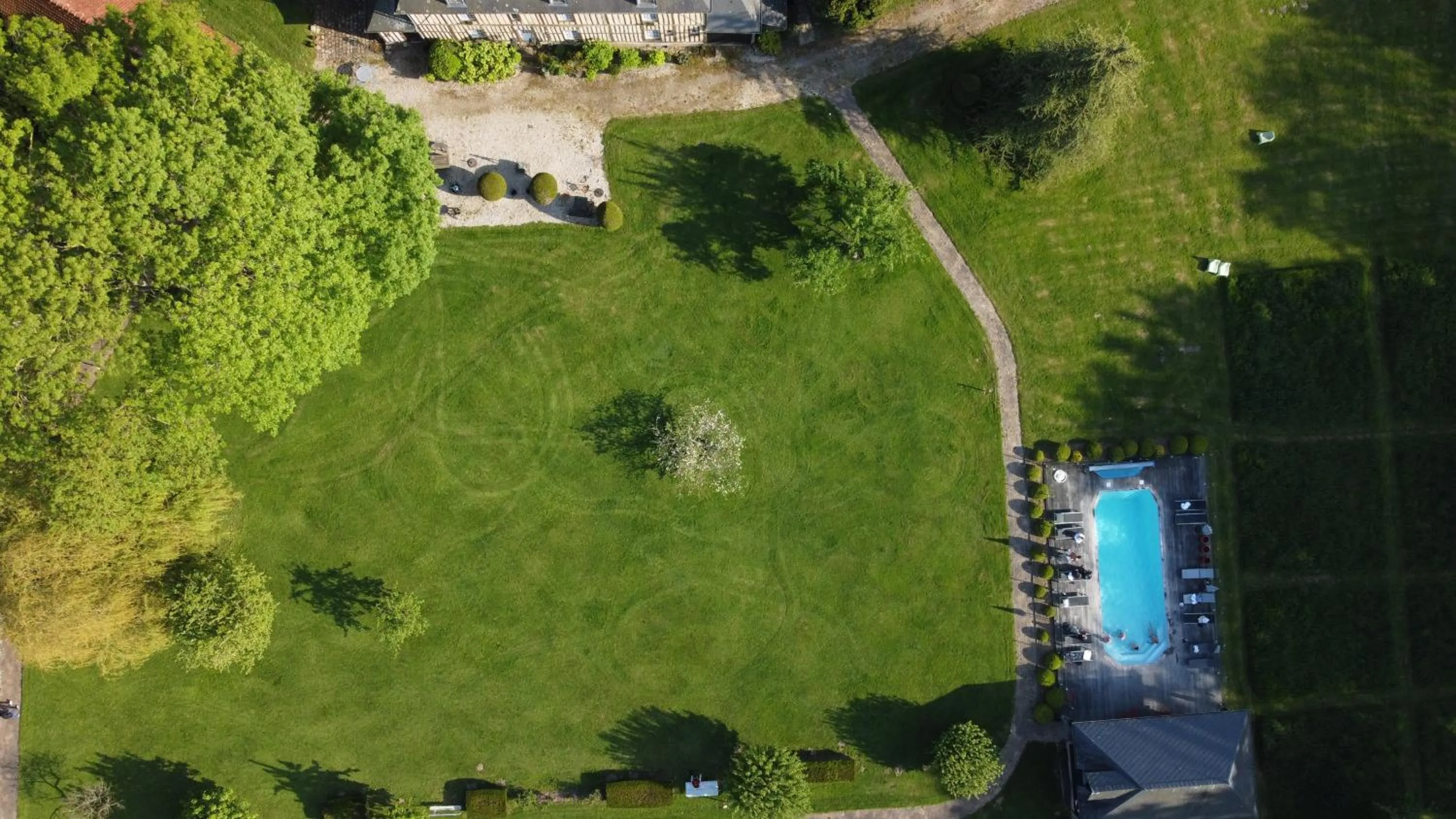 Bird's eye view in Clos Masure hôtel de campagne
