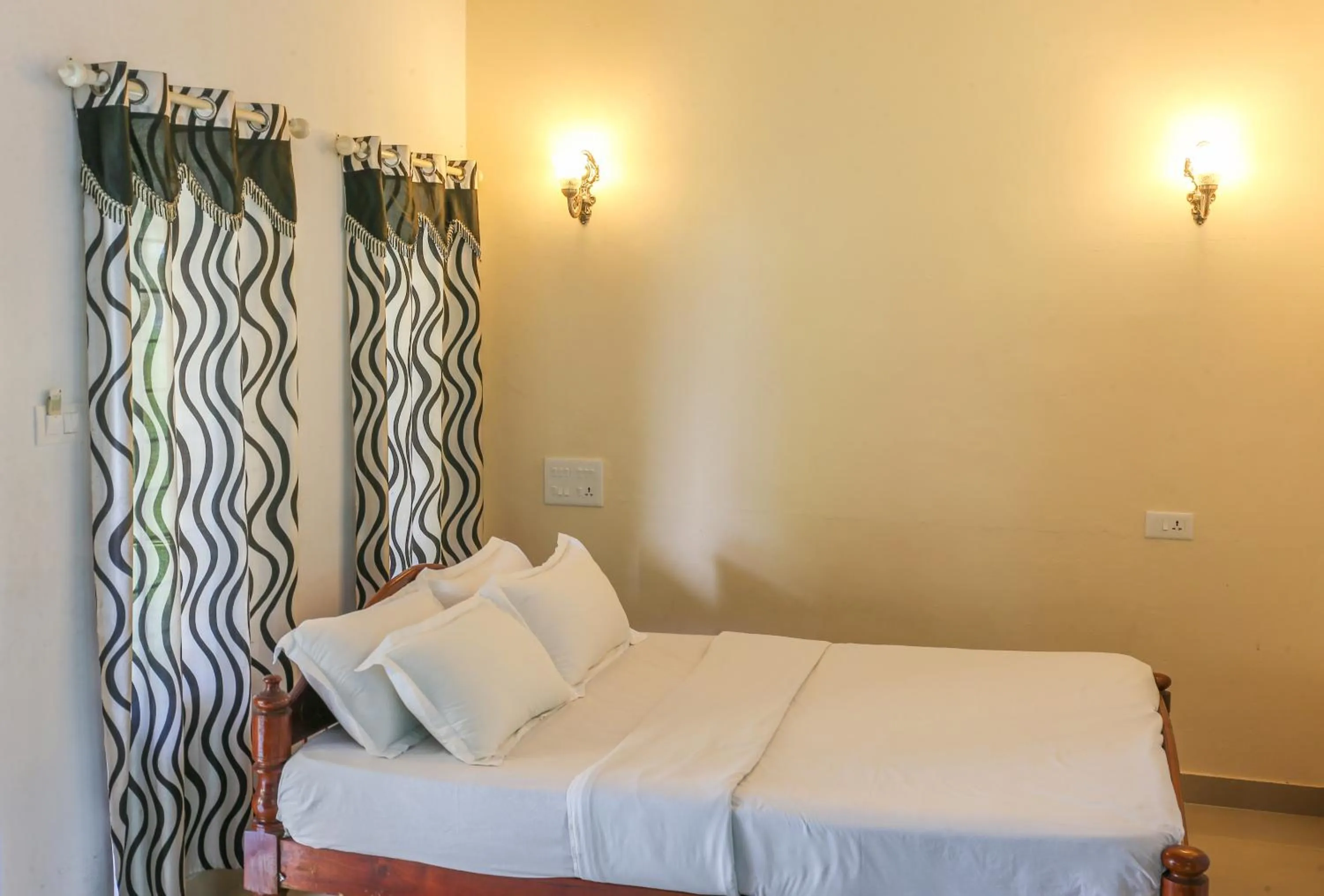 Bed in Rock Haven Wayanad