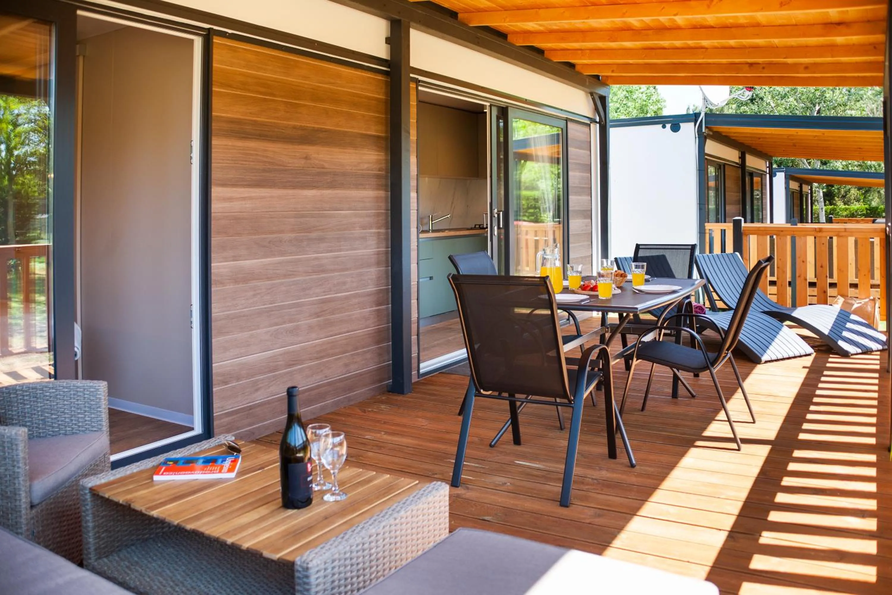 Patio in Glamping and Mobile Homes Lavanda - Holiday Centre Bi VIllage