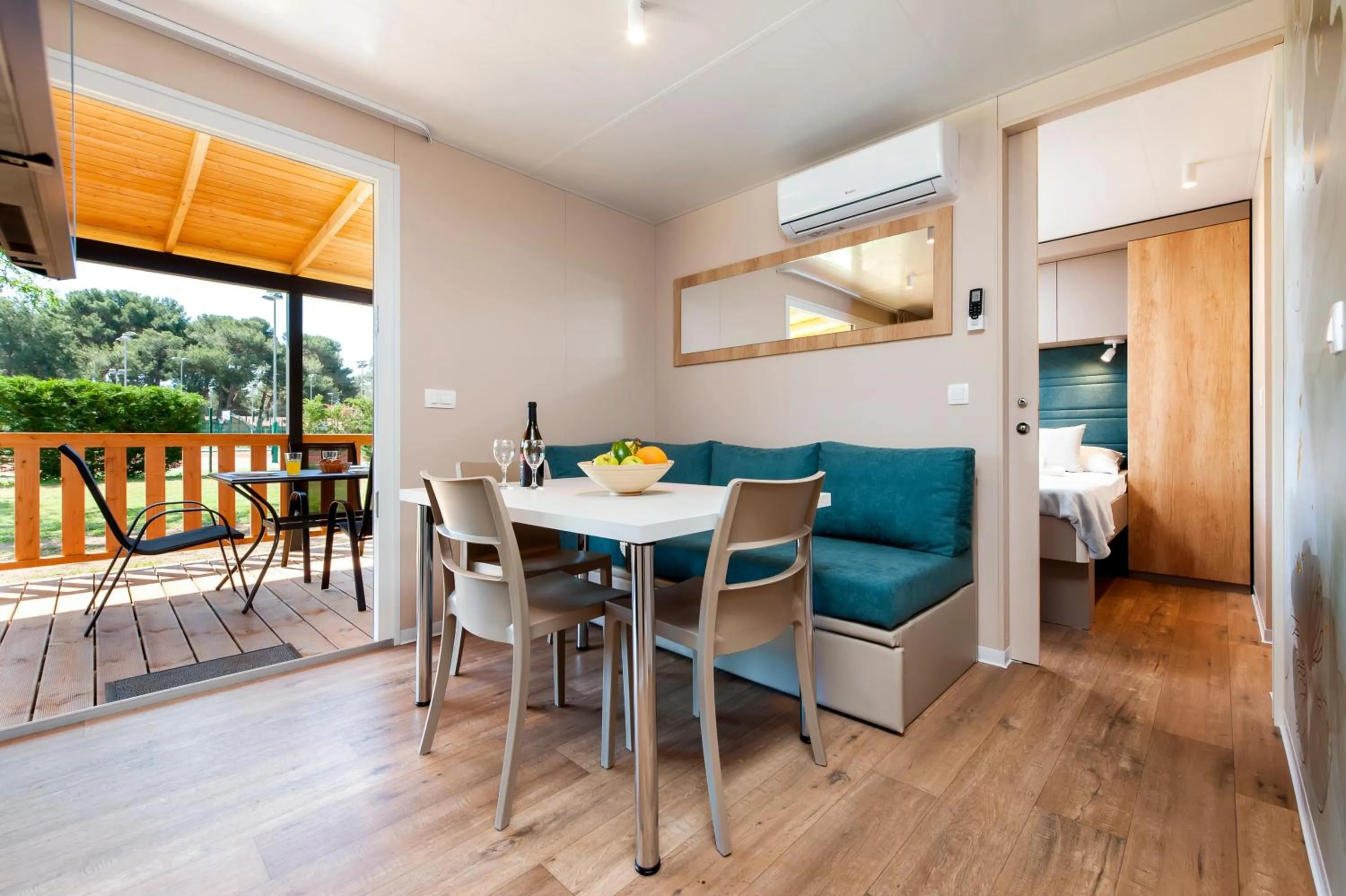 Patio in Glamping and Mobile Homes Lavanda - Holiday Centre Bi VIllage