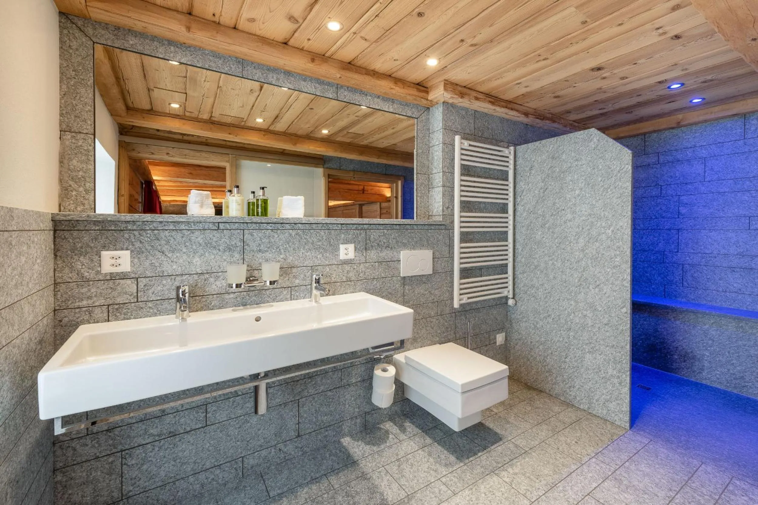 Shower in Hotel Crusch Alba Zernez