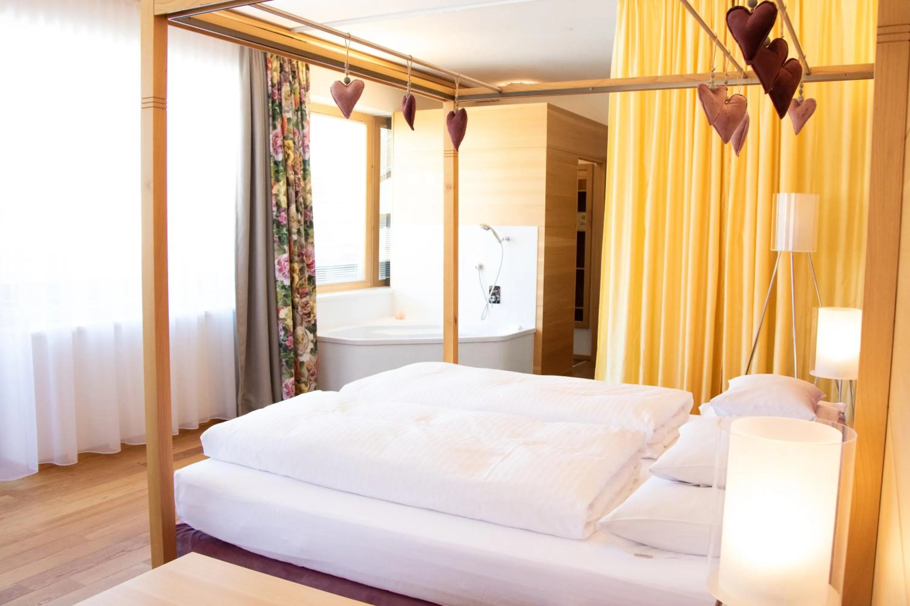 Bed in Hotel Walserberg