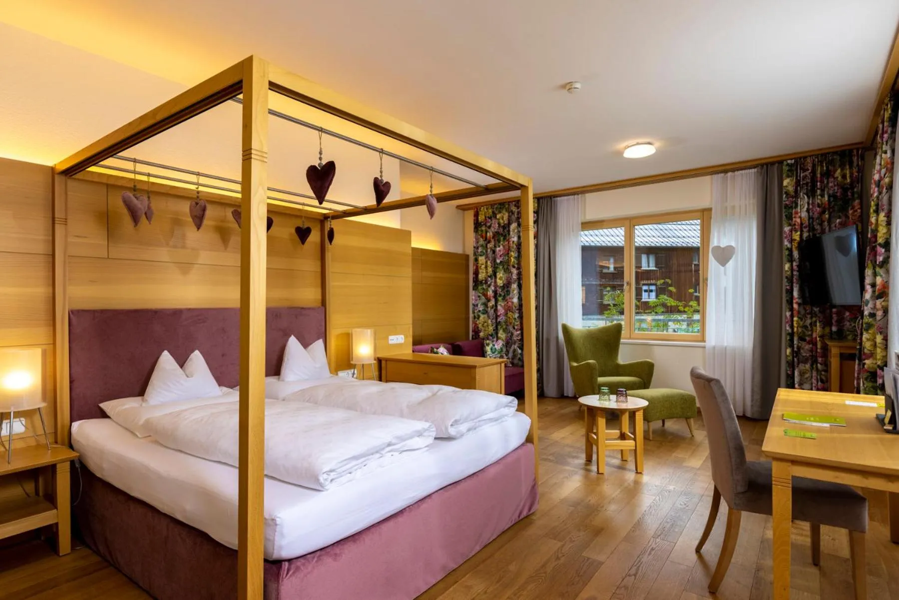 Bed in Hotel Walserberg