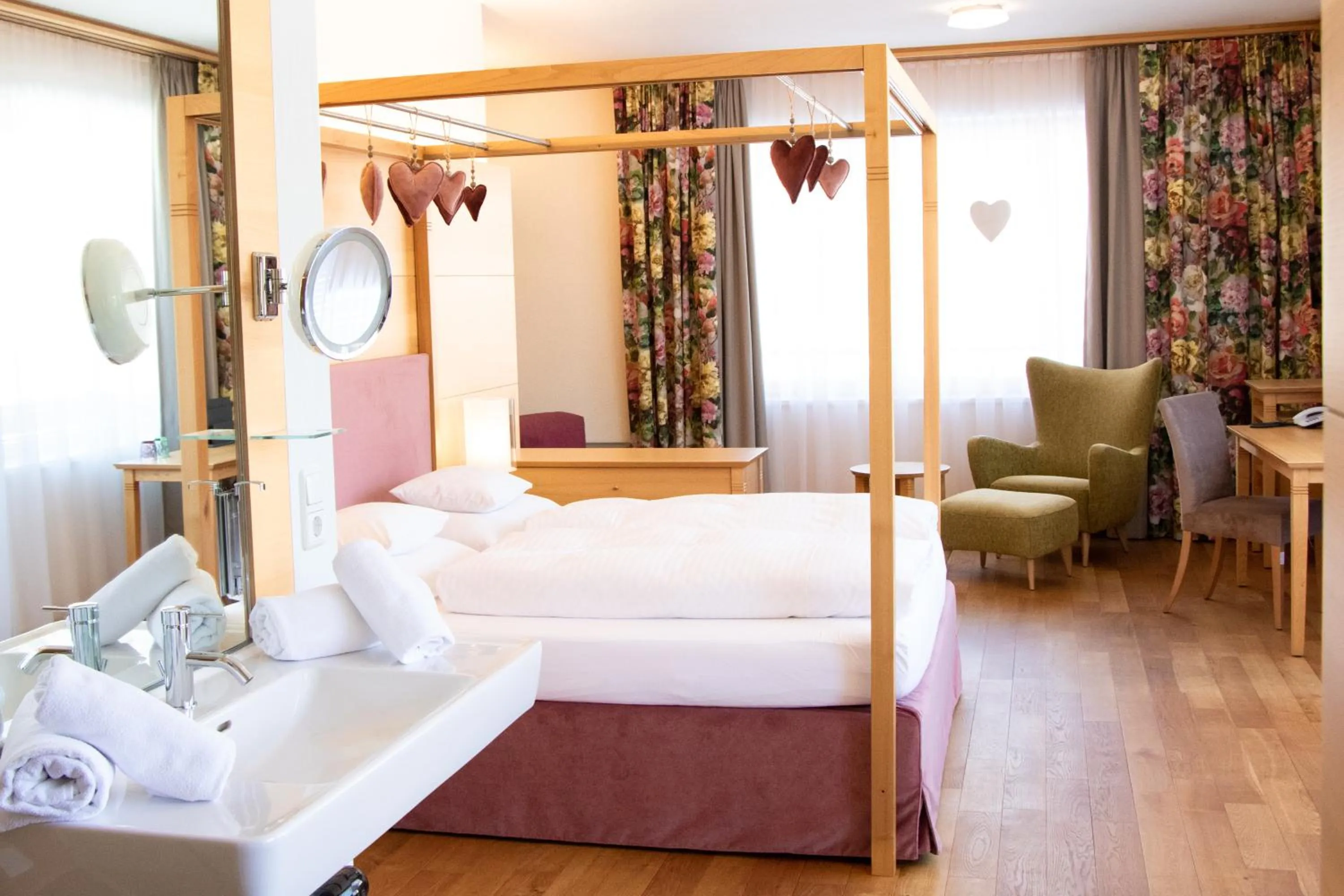 Bed in Hotel Walserberg