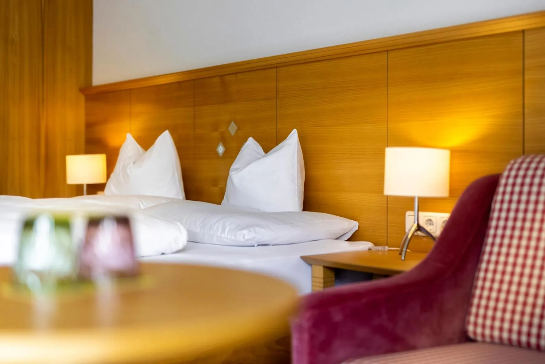 Bed in Hotel Walserberg