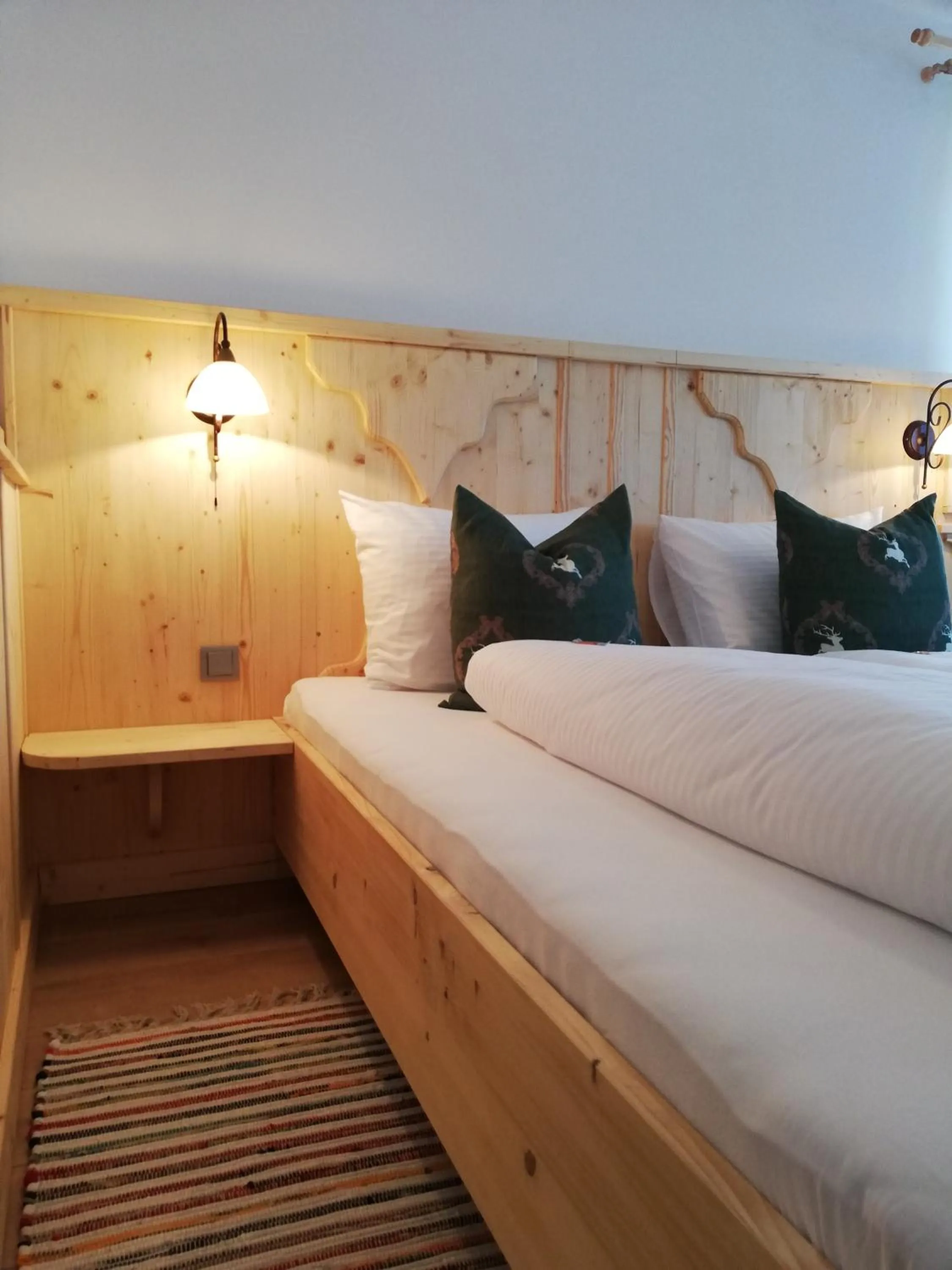 Decorative detail, Bed in Gasthof Stauder