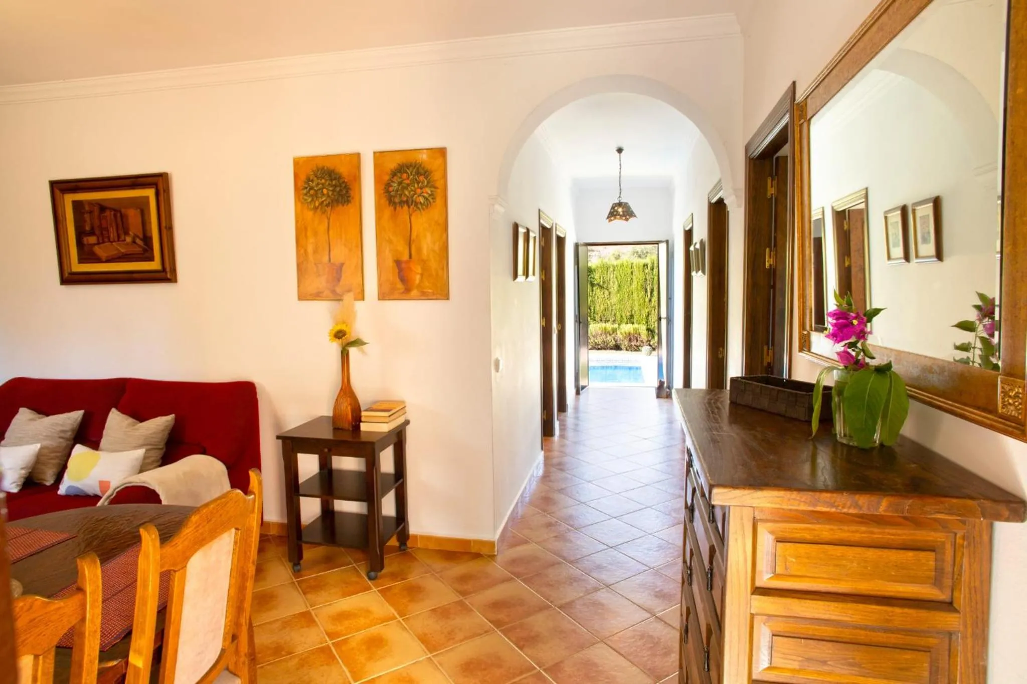 Living room in Casa Rural Los Niños