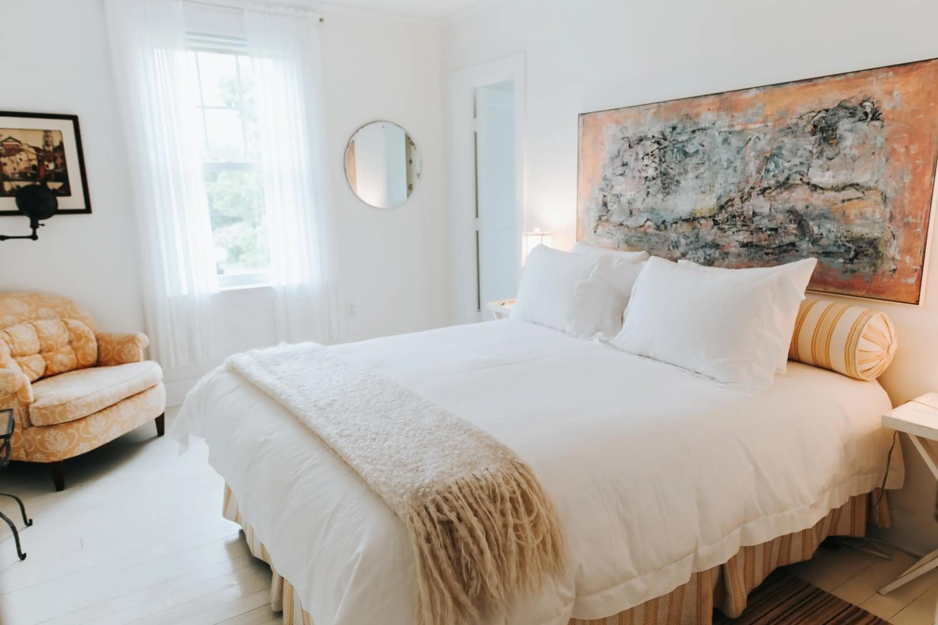 Bed in Chebeague Island Inn