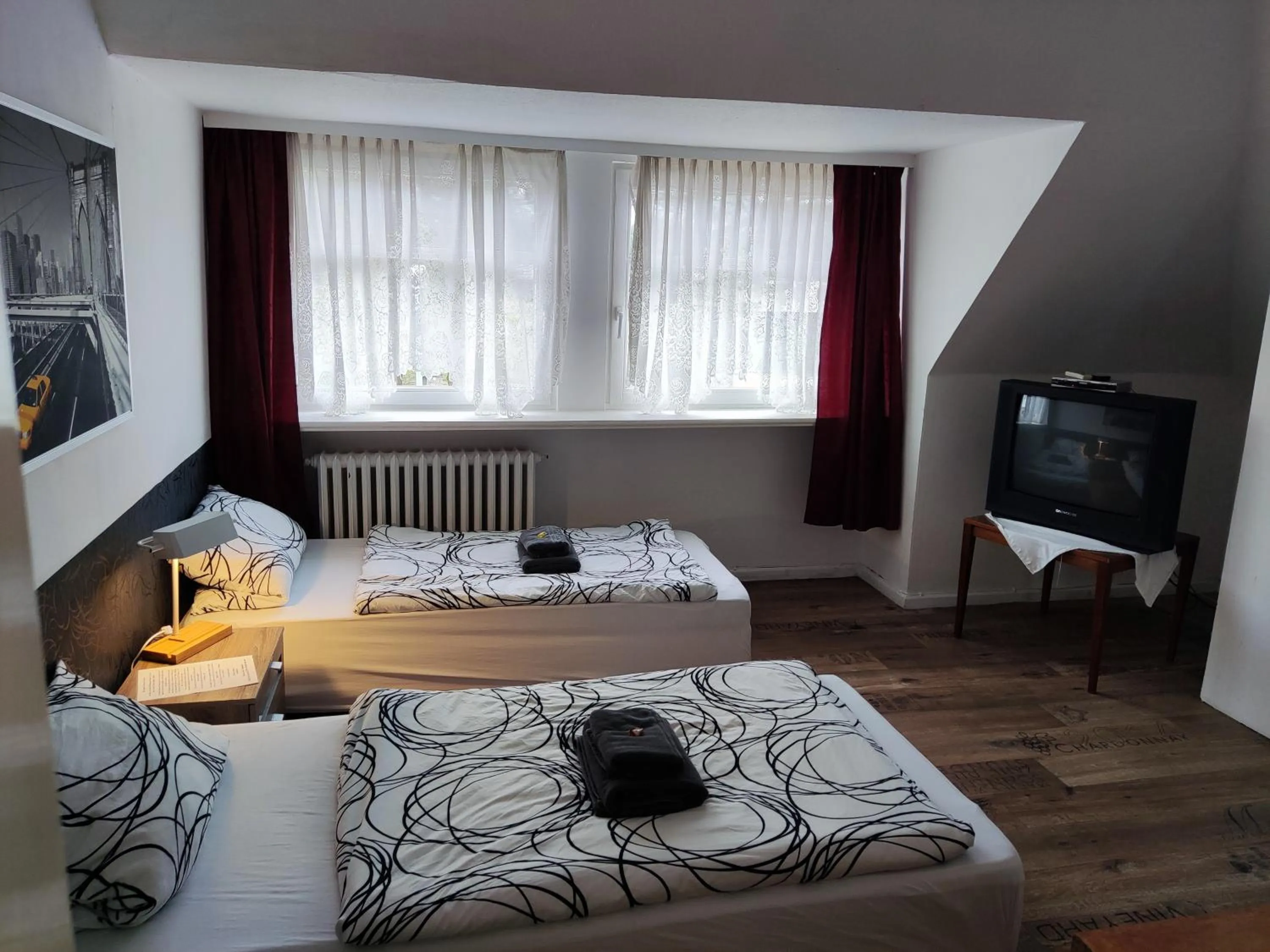 Bed in Pension Zum Burggrafen