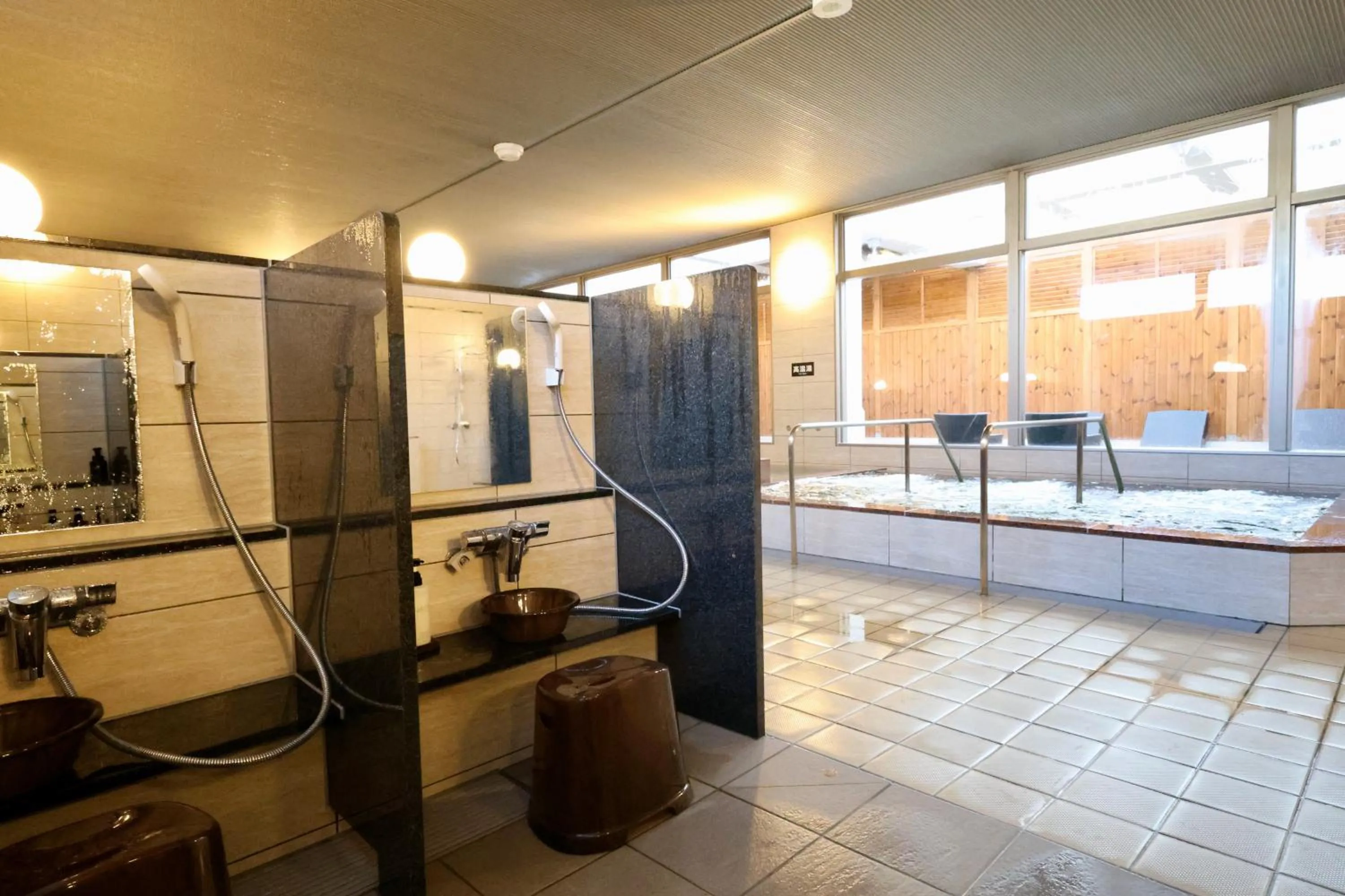 Hot Spring Bath in Kojohama Onsen Hotel