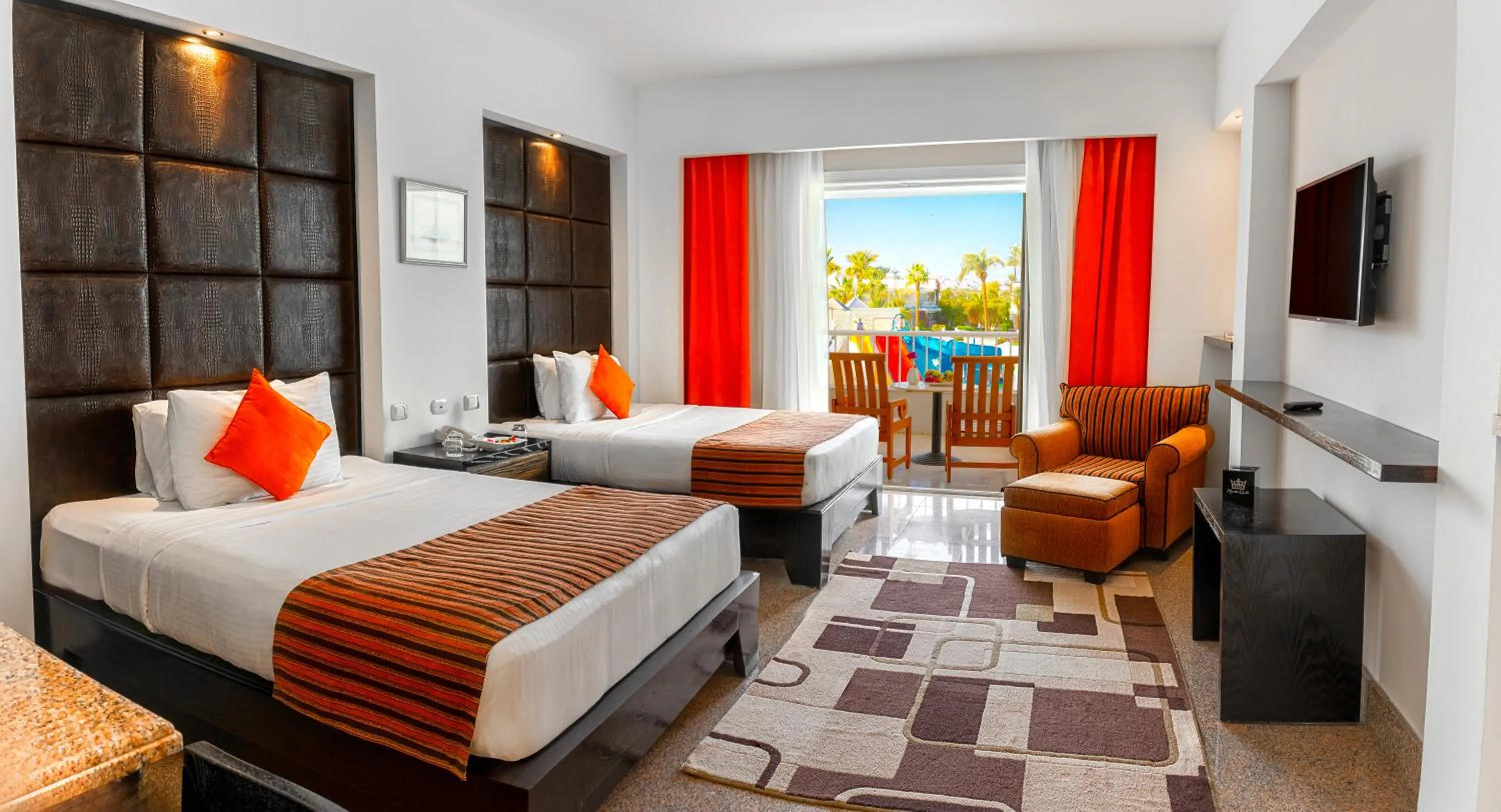 Bed in Monte Carlo Sharm Resort & Spa