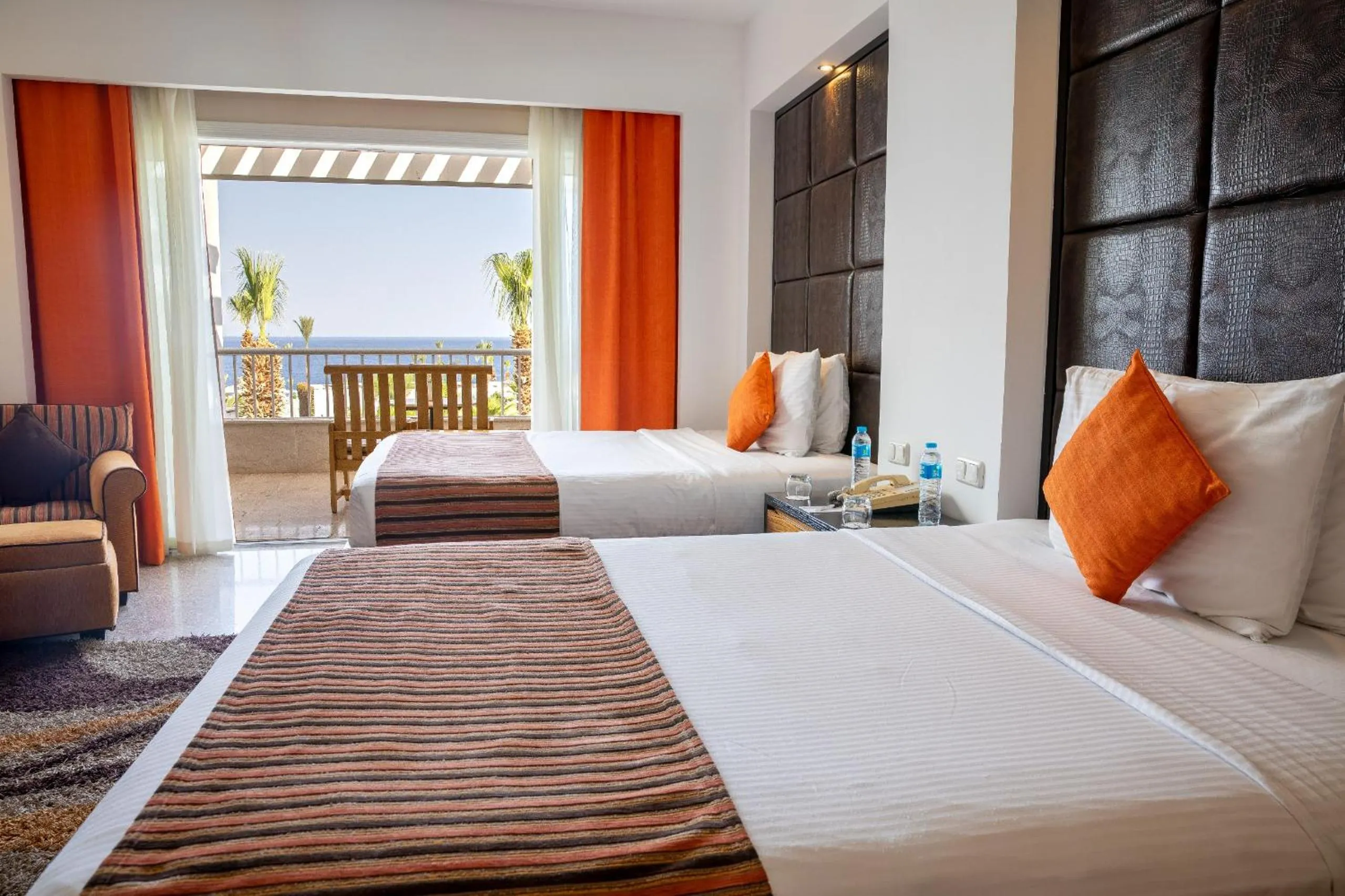 Bed in Monte Carlo Sharm Resort & Spa