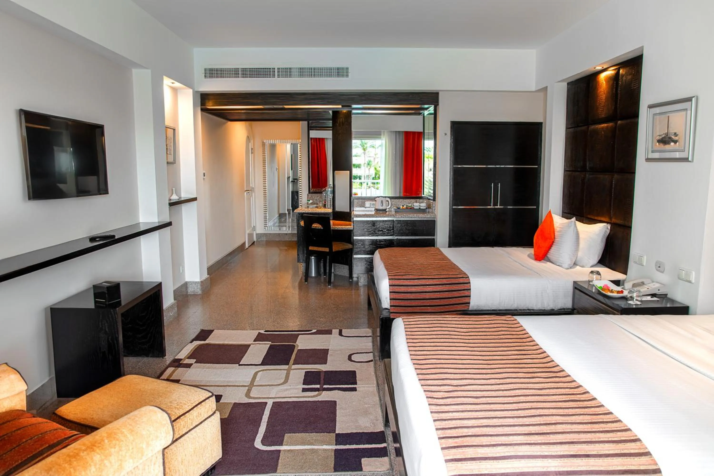 Bed in Monte Carlo Sharm Resort & Spa